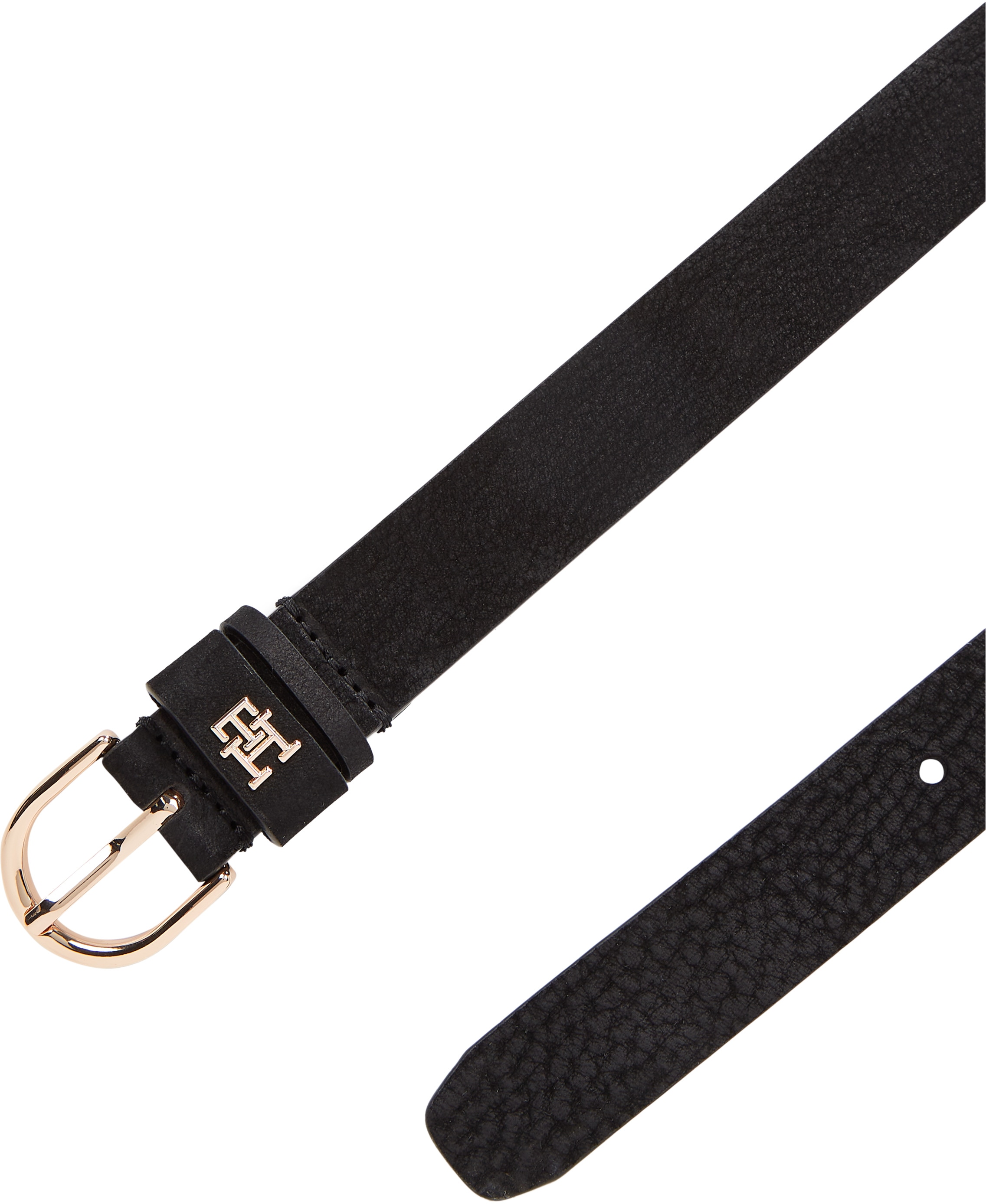 Tommy Hilfiger Ledergürtel »ESSENTIAL EFFORTLESS 2.5 NUBUCK«, Logoemblem, weiche Haptik