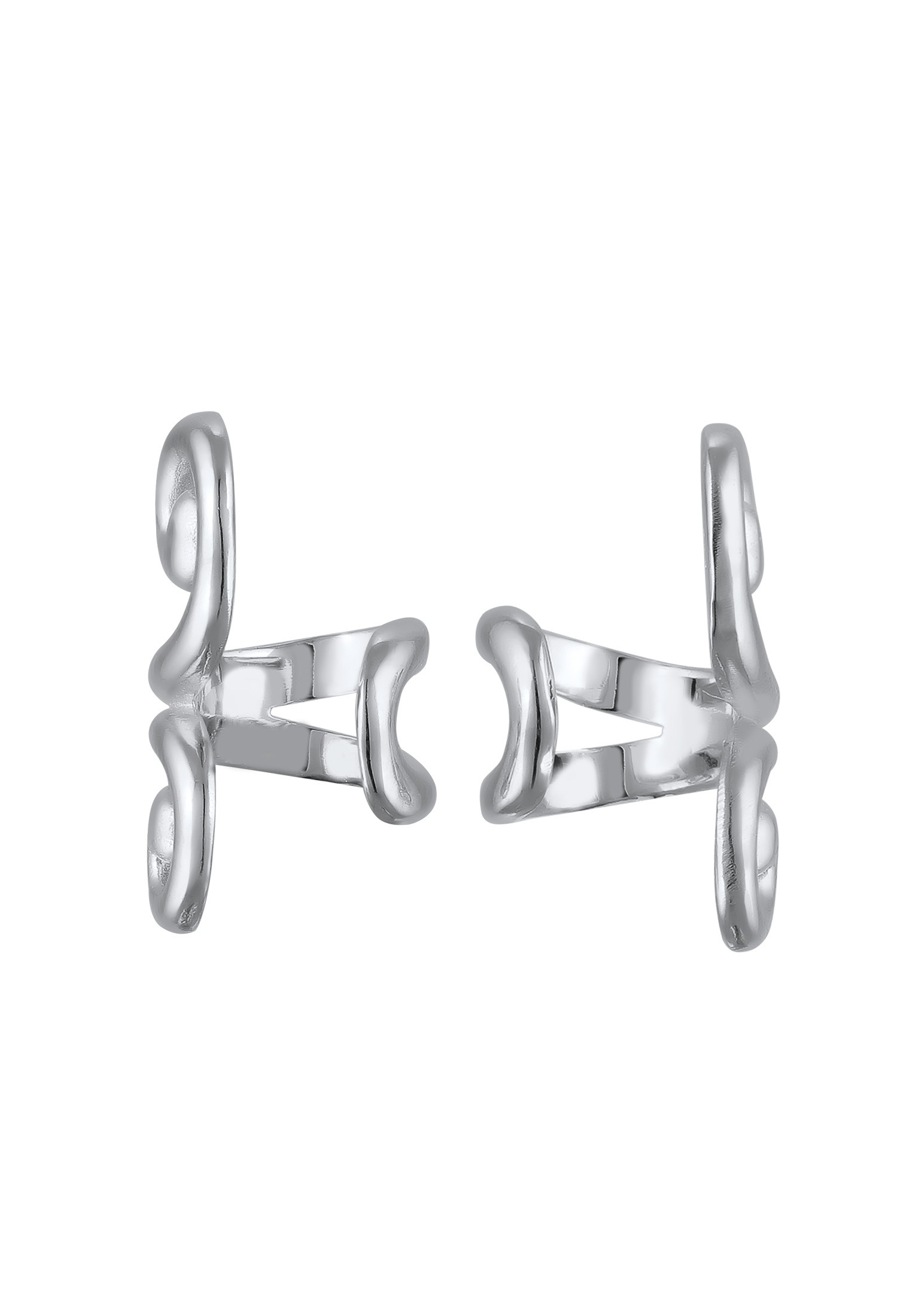 Elli Paar Ohrklemmen »Ohrringe Earcuff Spirale 925 Sterling Silber«