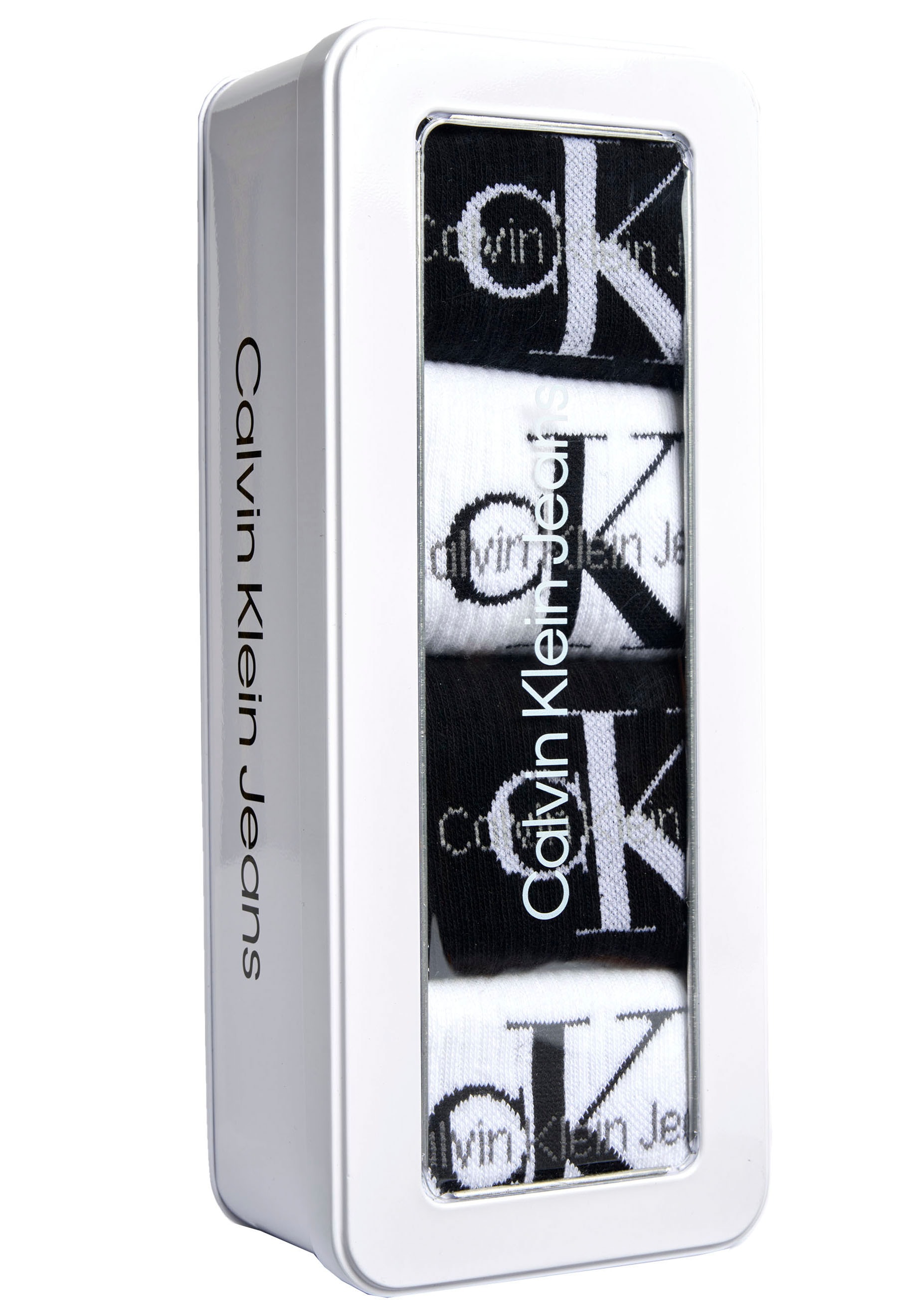 Calvin Klein Jeans Sportsocken, (Packung, 4 Paar), mit Logostickerei