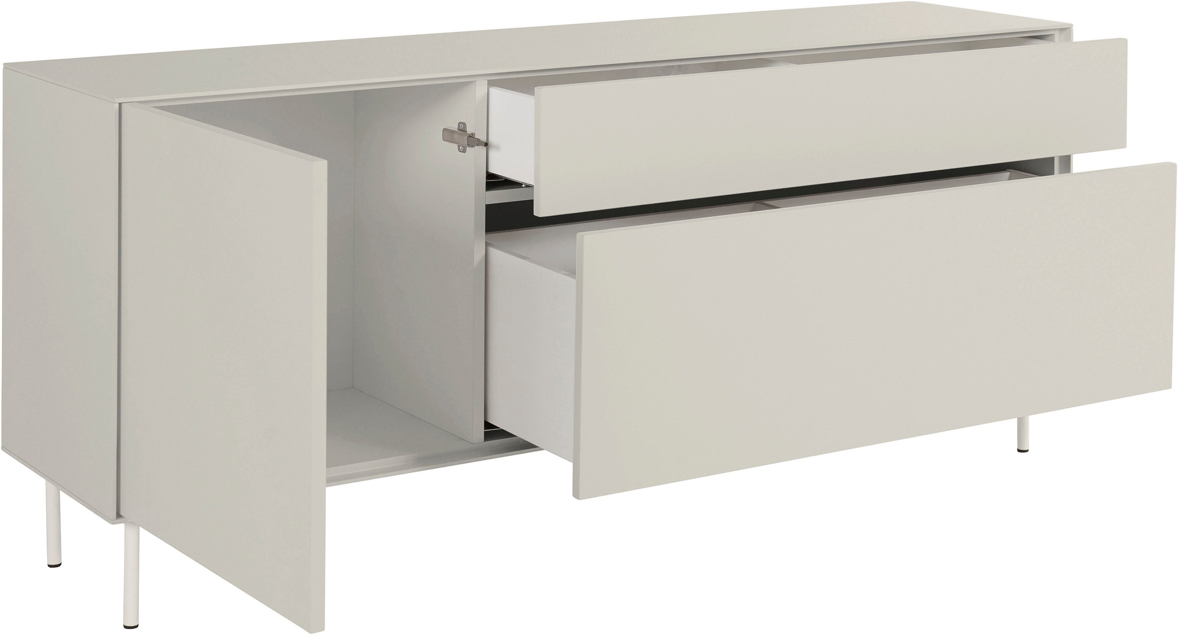 LeGer Home by Lena Gercke Lowboard »Essentials«, Breite: 167 cm, MDF lackiert, Push-to-open-Funktion