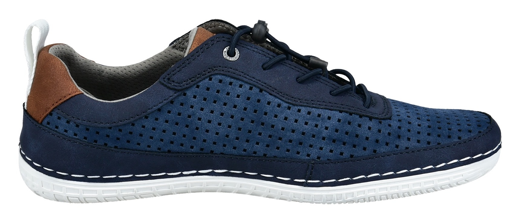 bugatti Slip-On Sneaker, Freizeitschuh, Halbschuh, Slipper mit Lochmuster