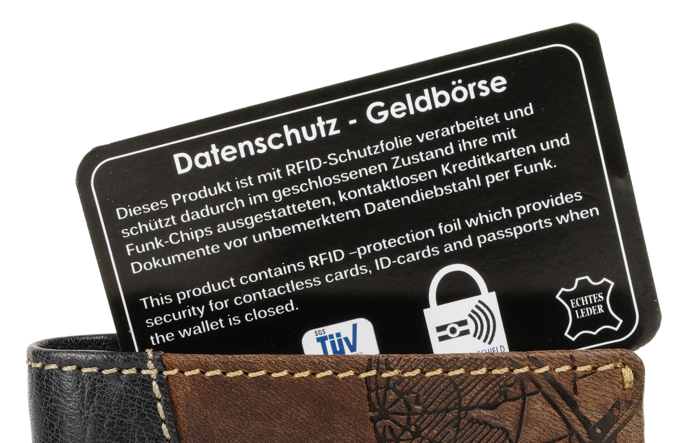 Chiemsee Geldbörse echt Leder