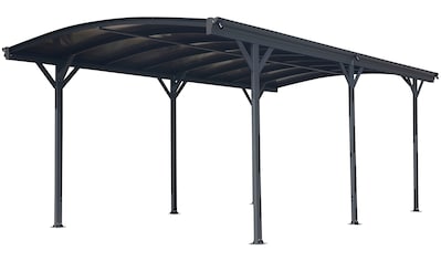 Einzelcarport »Rundbogen«, Aluminium, 276 cm, Anthrazit