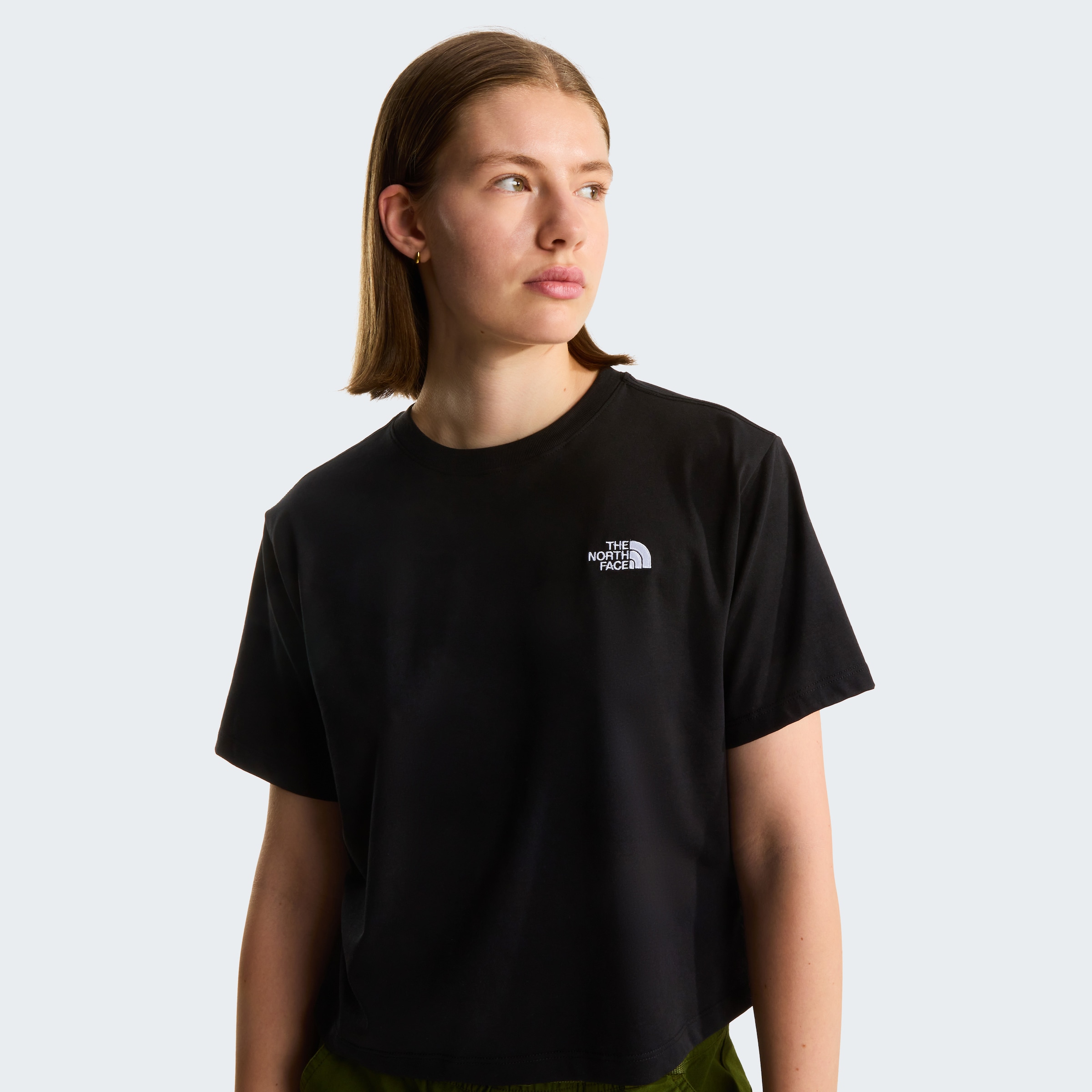 The North Face T-Shirt »W EVOLUTION SIMPLE DOME CROP RLX SS TEE« sportlicher Stil, kurzer und relaxter Schnitt, aus Poly-Baumwolle
