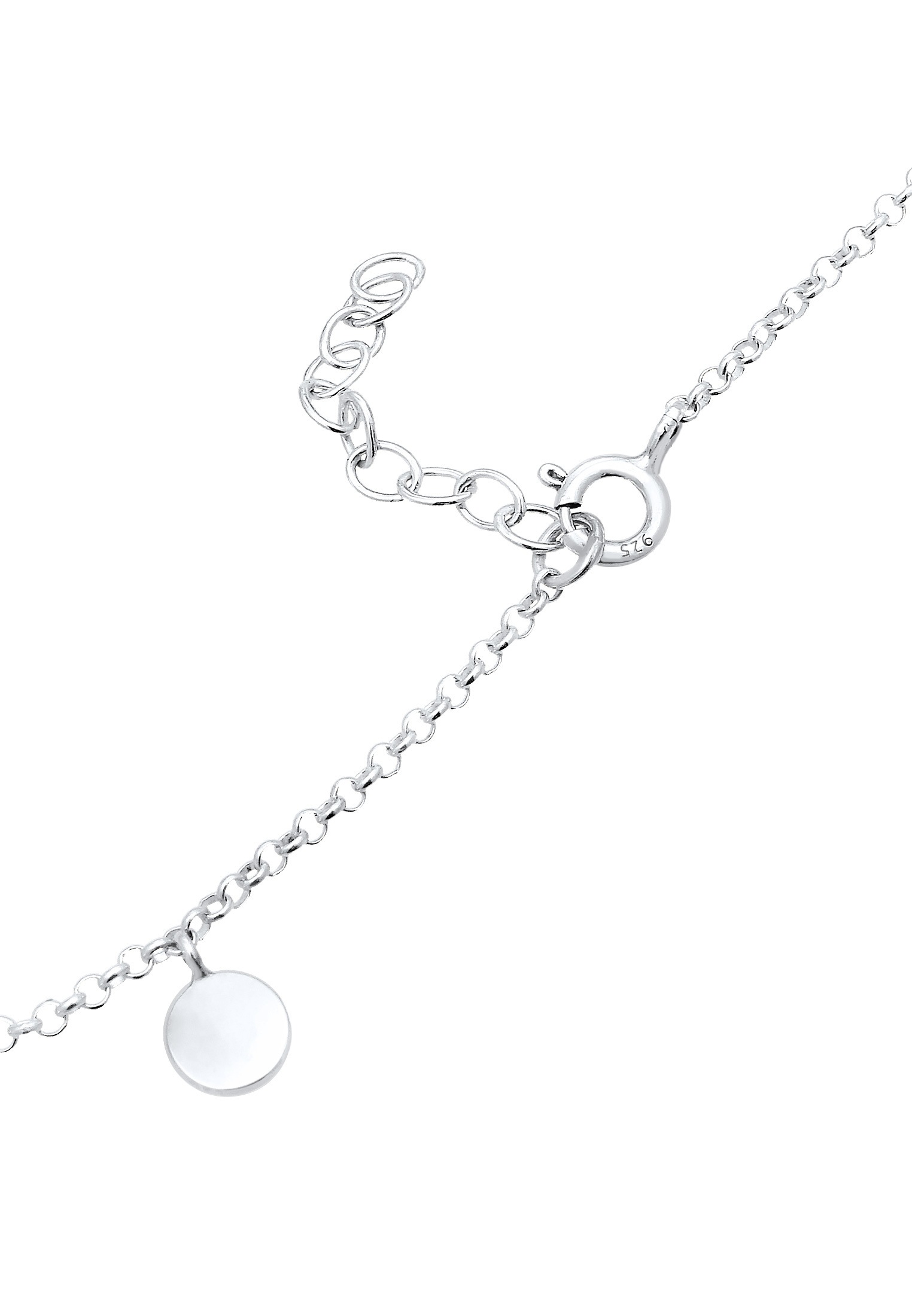 Elli Fußkette »Fußschmuck Fußkette mit Plättchen Sommer 925er Silber«