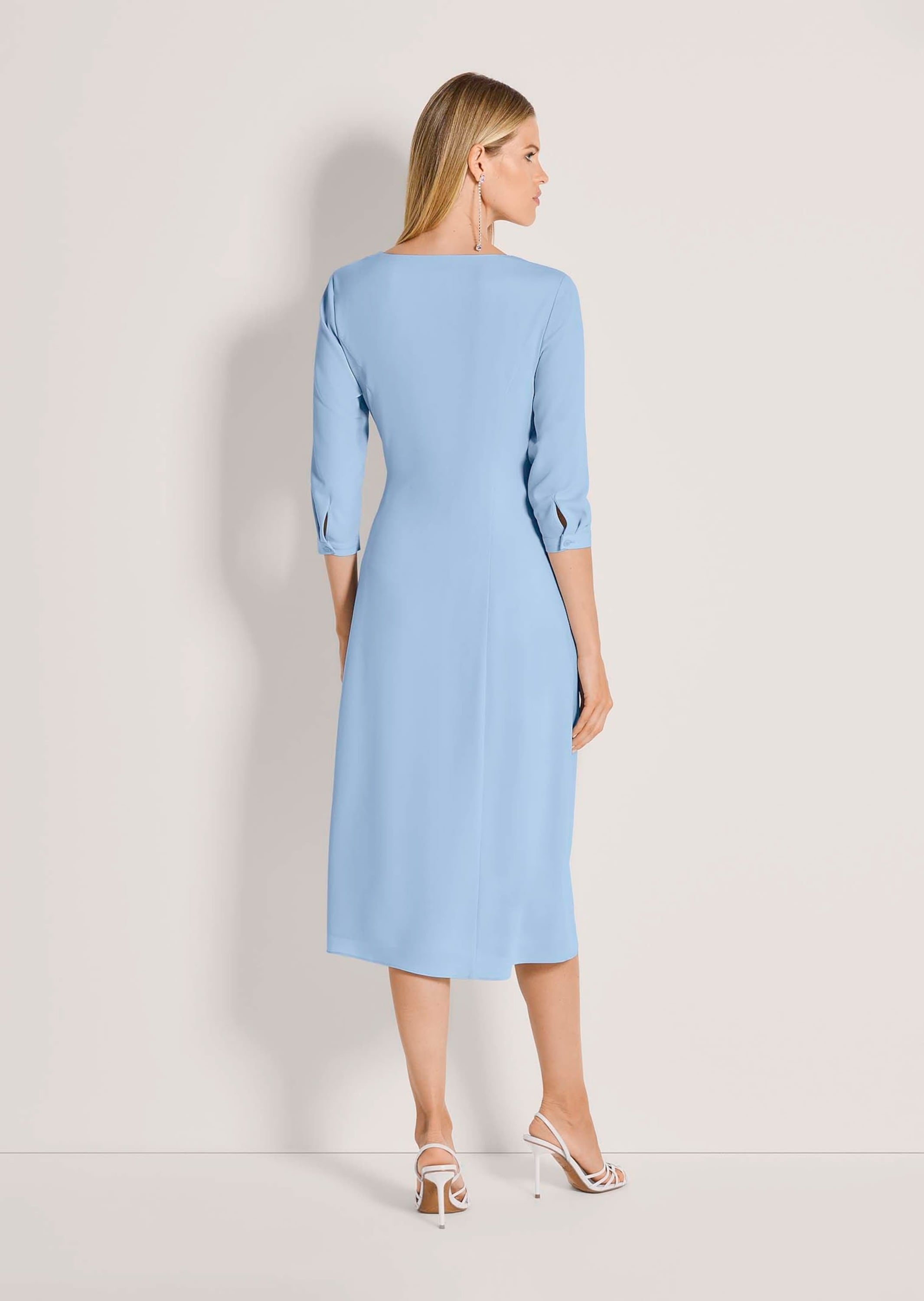 MADELEINE Midikleid »Wickelkleid Midikleid mit eleganter Drapierung« Kleid in Wickeloptik