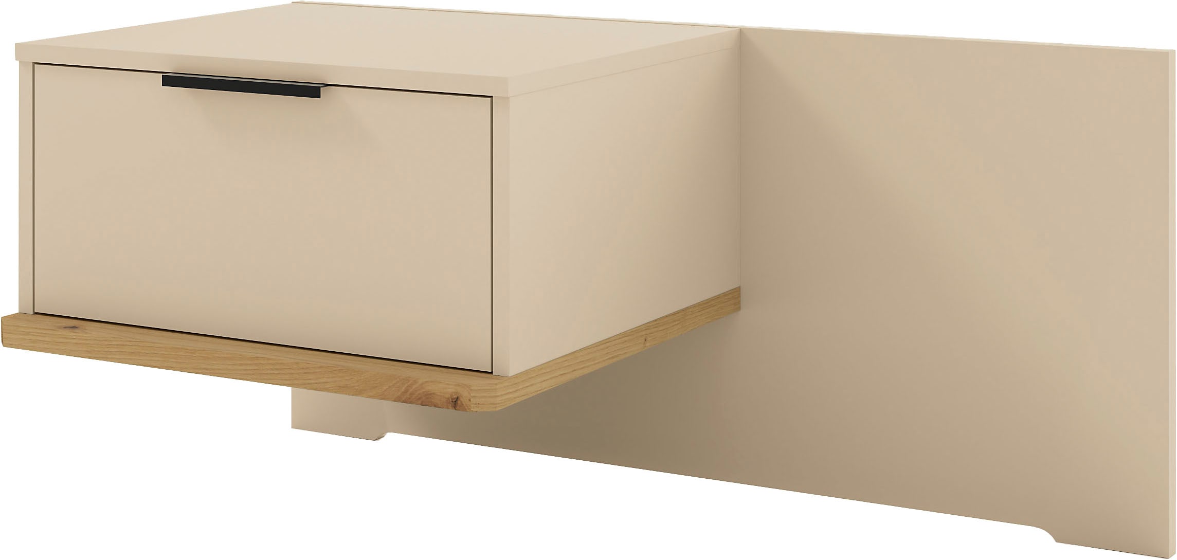 Musterring Nachtschrank "Isabelle" verschiedene Farben, Unterboden in Eiche, Maße B50/90 x H43 x T47 cm