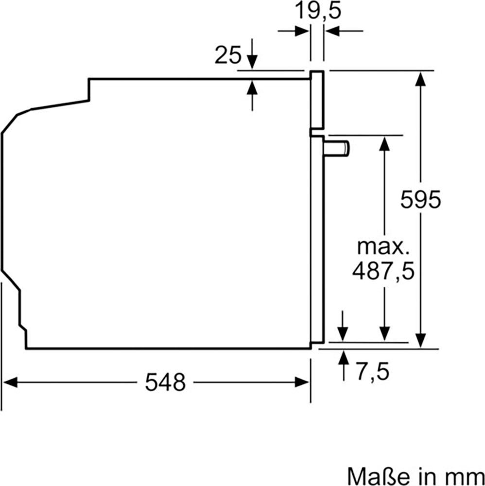 SIEMENS Pyrolyse Backofen »HR578G5S6«, iQ500, HR578G5S6, mit 1-fach-Teleskopauszug, Pyrolyse-Selbstreinigung