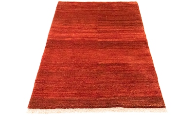 Teppich Wollteppich handgeknüpft handgeknüpft »Gabbeh morgenland rot«, rechteckig,