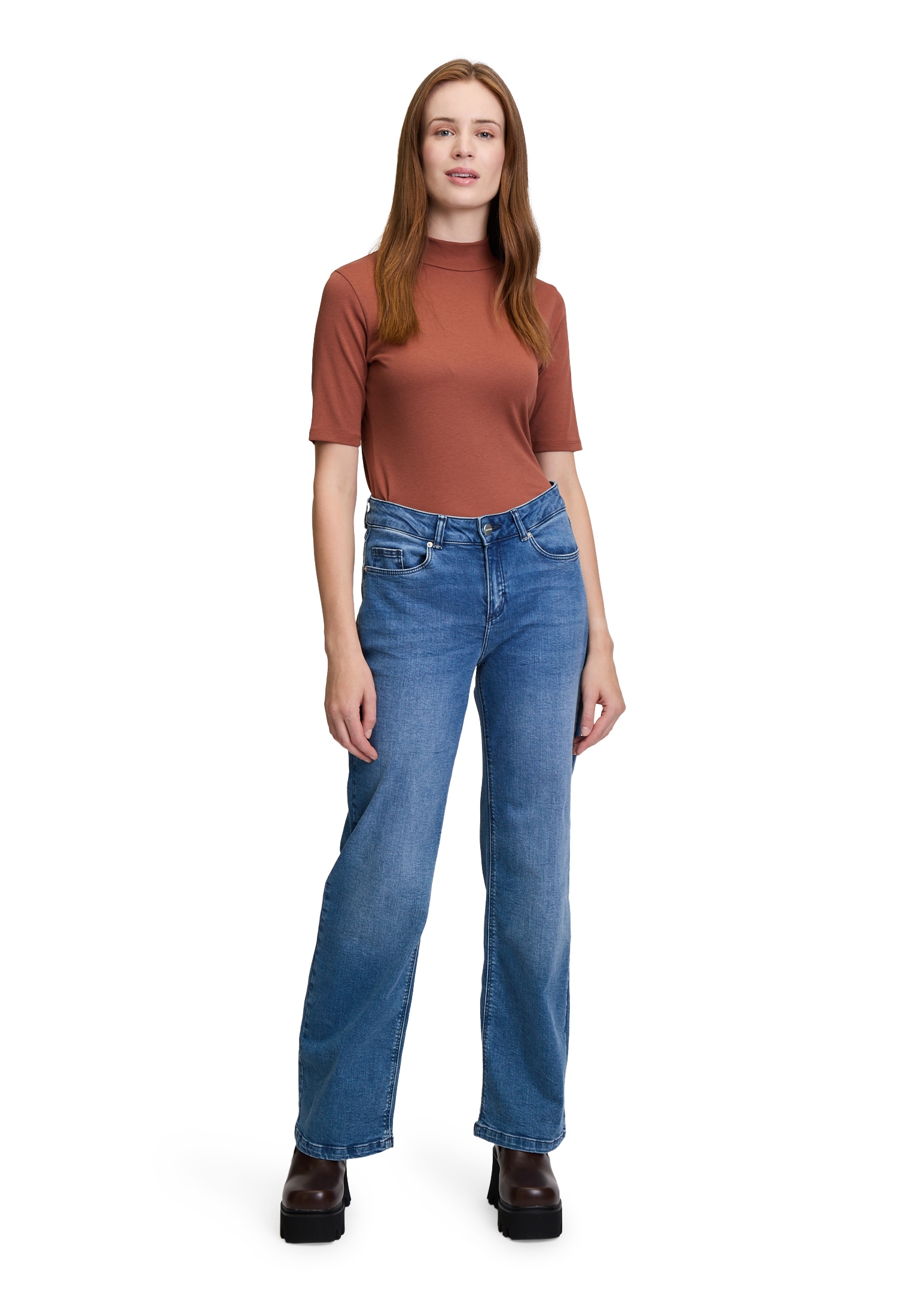 Cartoon T-Shirt »Basic Shirt mit Kragen«