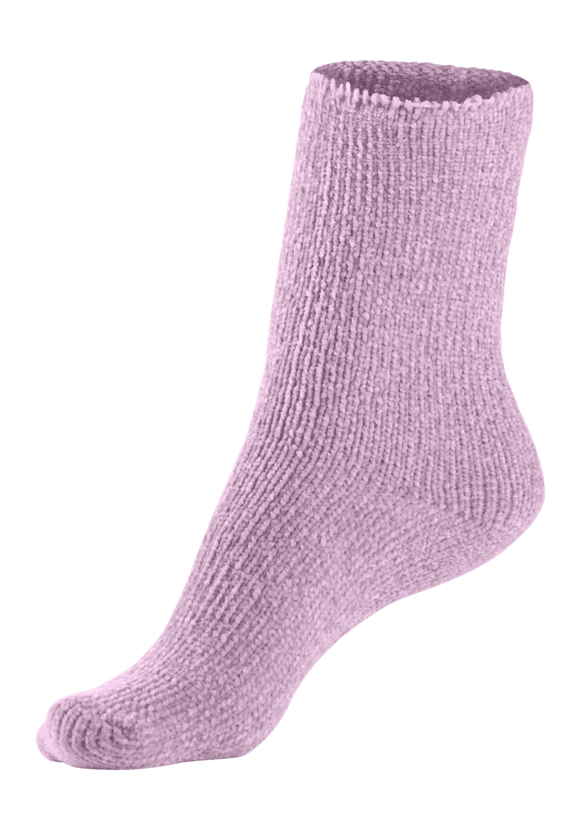 Lavana Kuschelsocken, (Packung, 5 Paar), ideal als Bettsocken