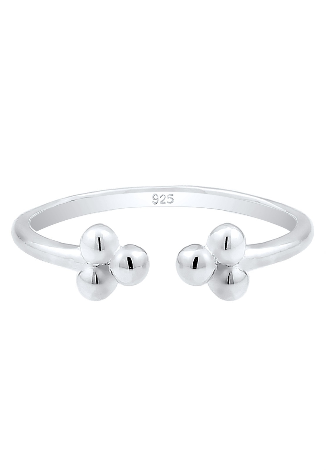 Elli Silberring »Ring Ring Kugel Design 925 Sterling Silber Verstellbar«