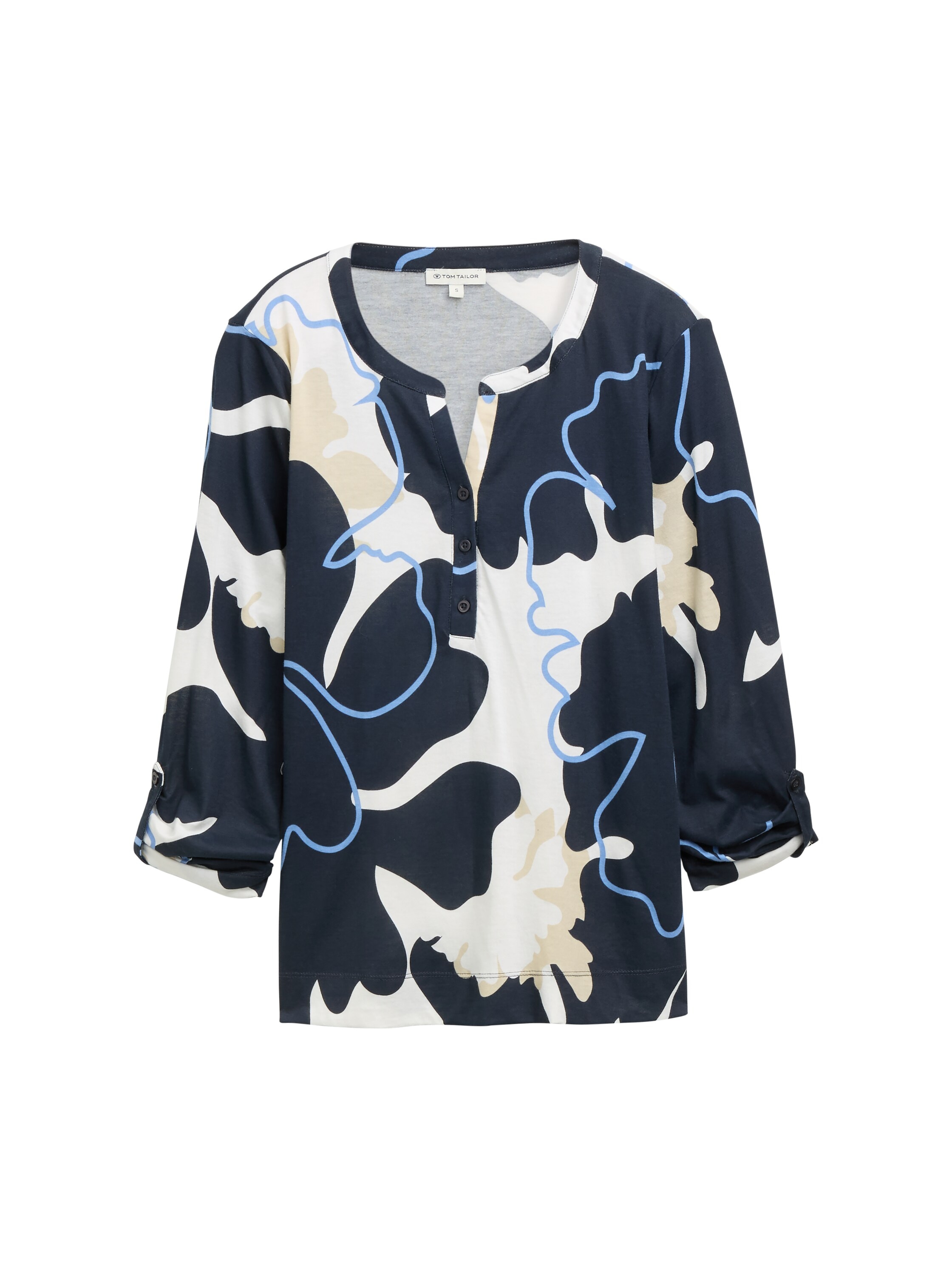 TOM TAILOR Langarmshirt, mit All-Over Print