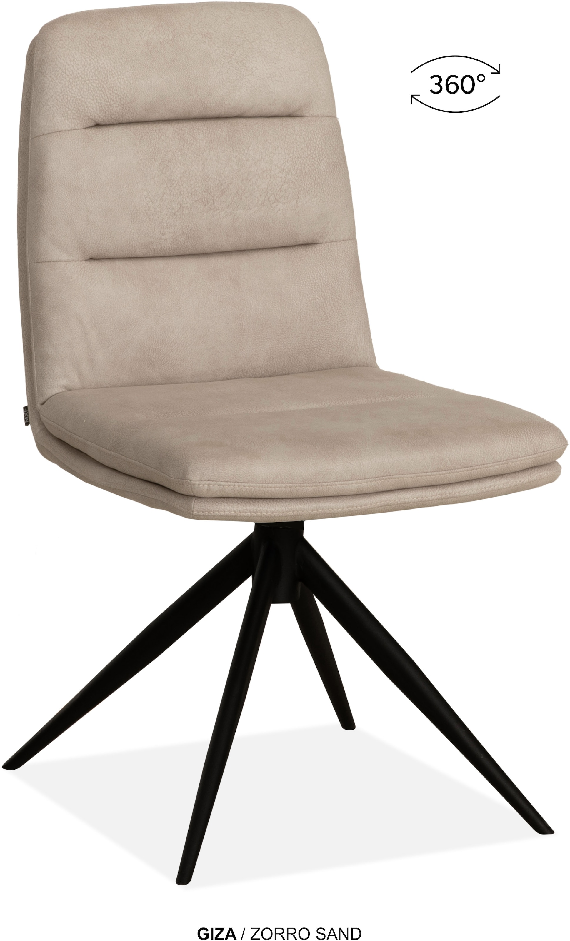 OMG Design Esszimmerstuhl »Giza« (Set) 2 Stk.Drehstuhl mit auto-return, pflegeleichter Bezug