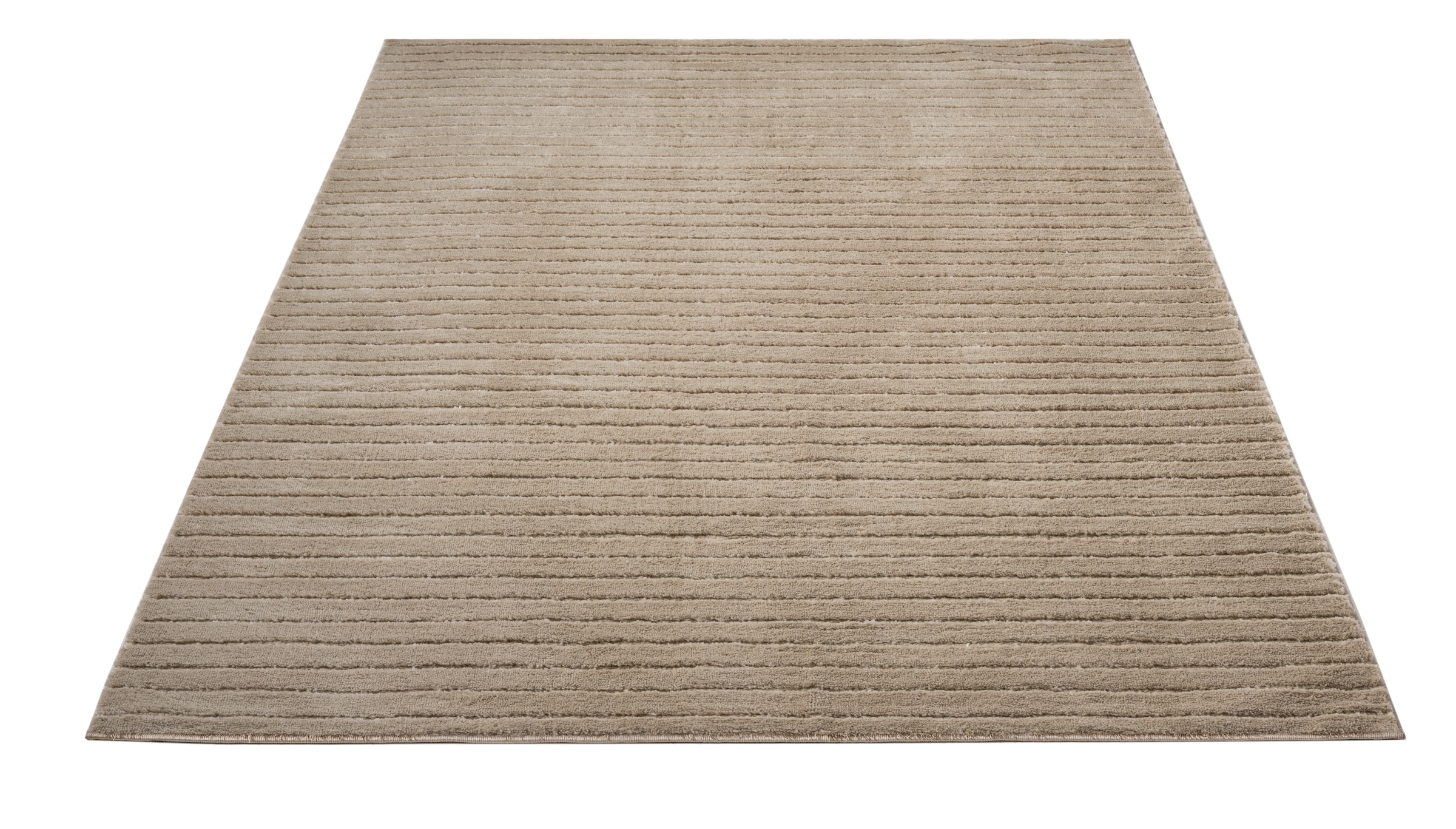 LeGer Home by Lena Gercke Teppich »Selma«, rechteckig, 19 mm Höhe, Hoch-Tief-Struktur, Streifen Design, Wohnzimmer, Schlafzimmer