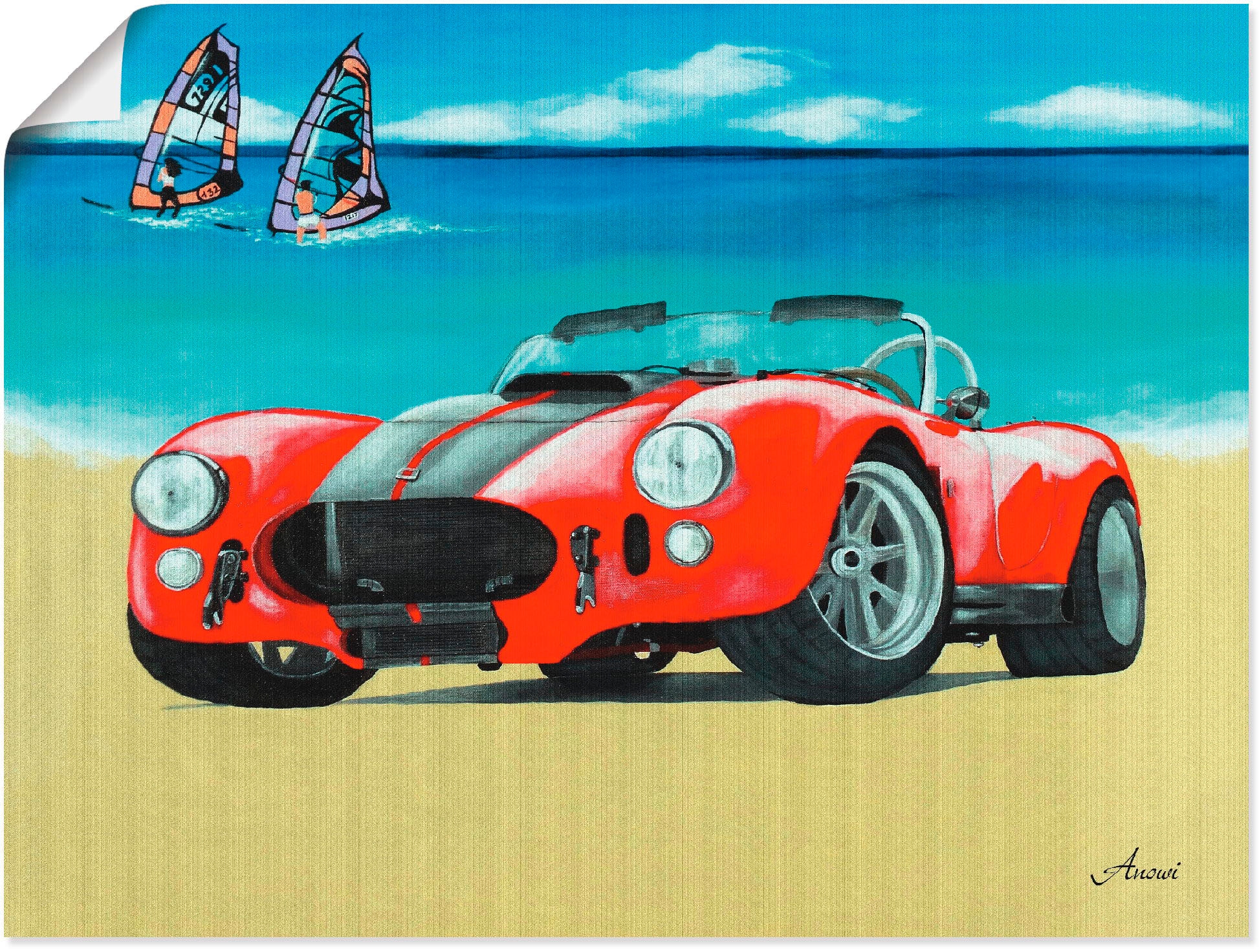 Poster »Cobra Shelby 1962«, Auto, (1 St.), als Leinwandbild, Wandaufkleber oder Poster...