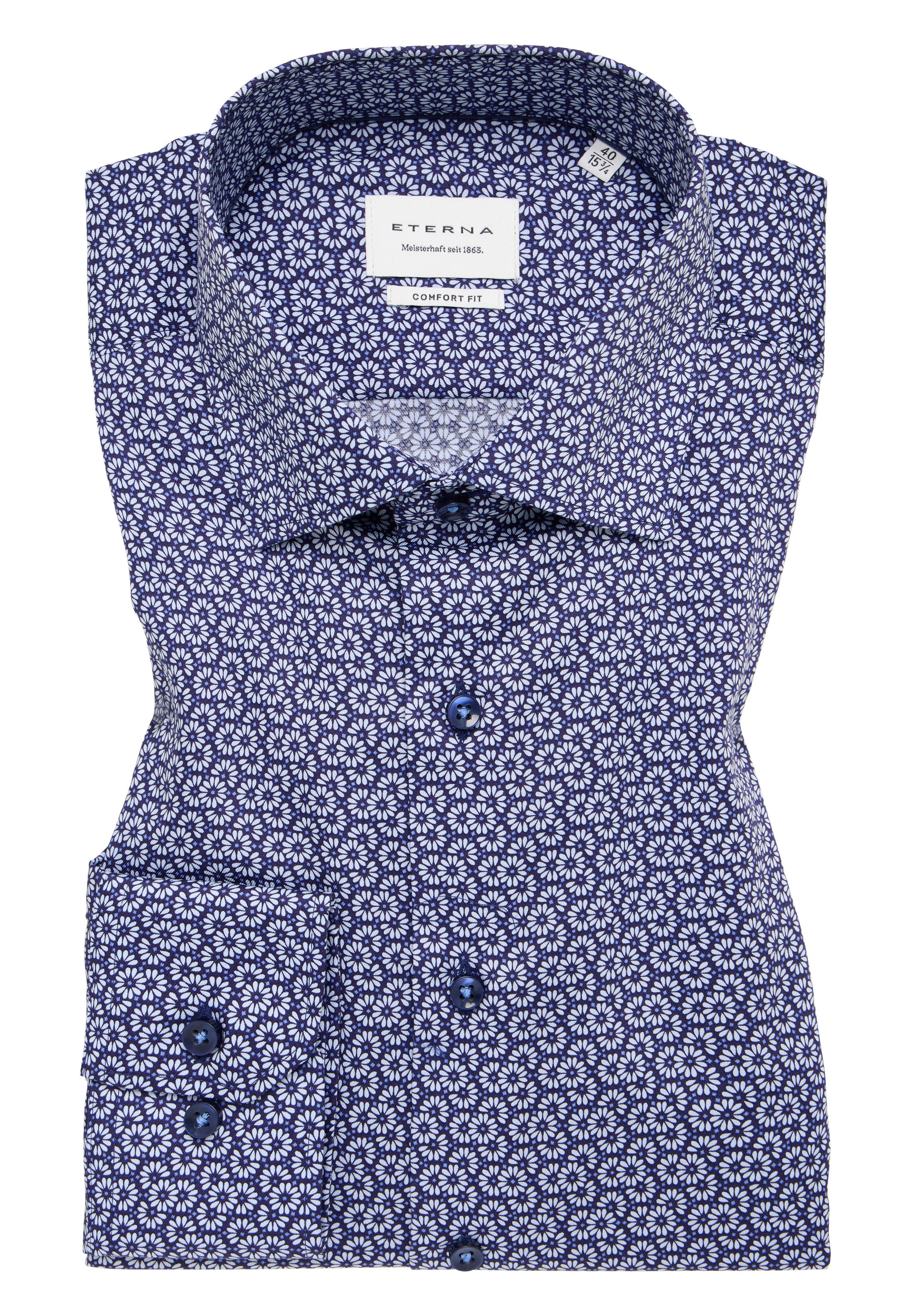 Eterna Langarmhemd »COMFORT FIT«, NON IRON (bügelfrei)