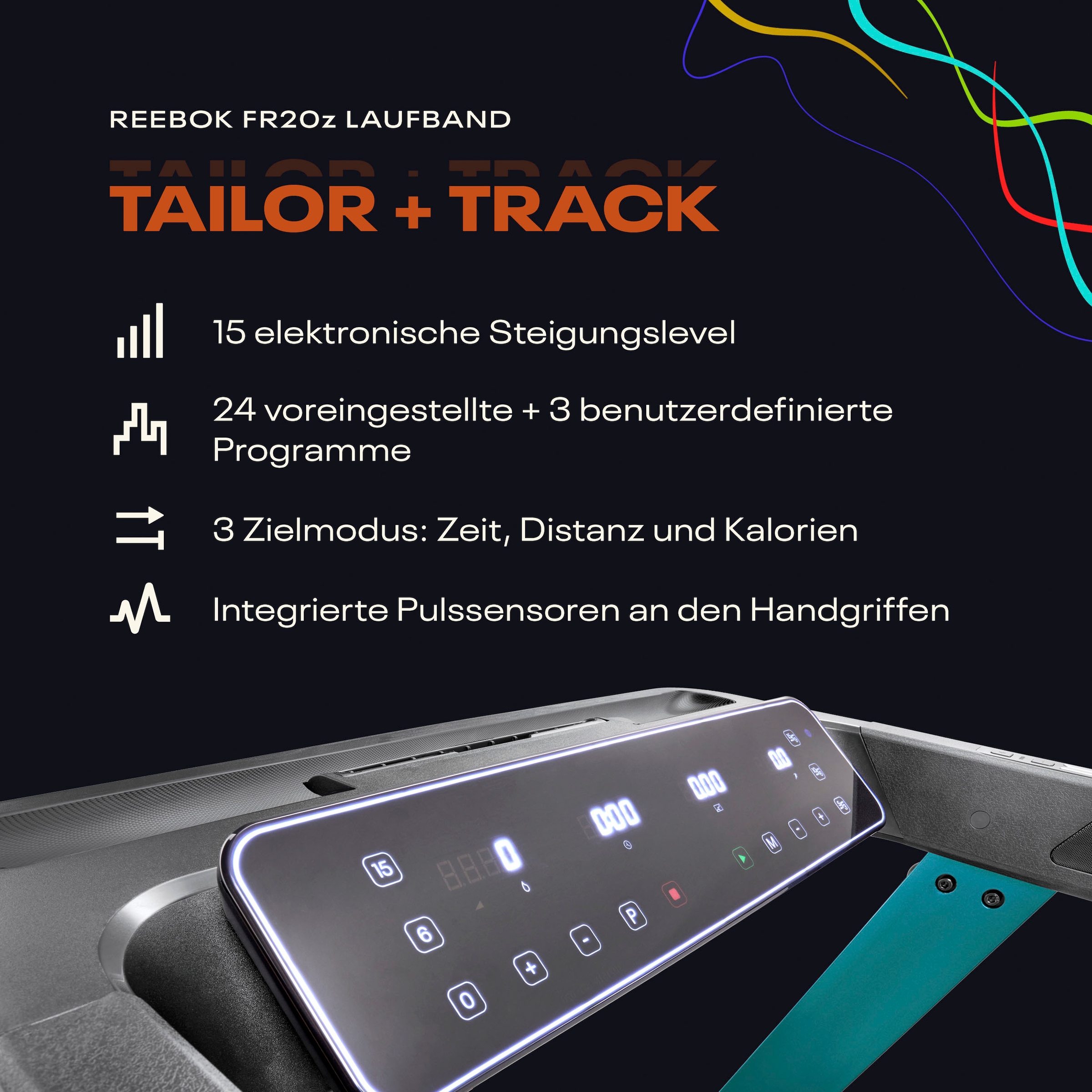 Reebok Laufband »FR20z Floatride« bis max. 18 km/h, mit Steigung, 120 kg max. Benutzergewicht