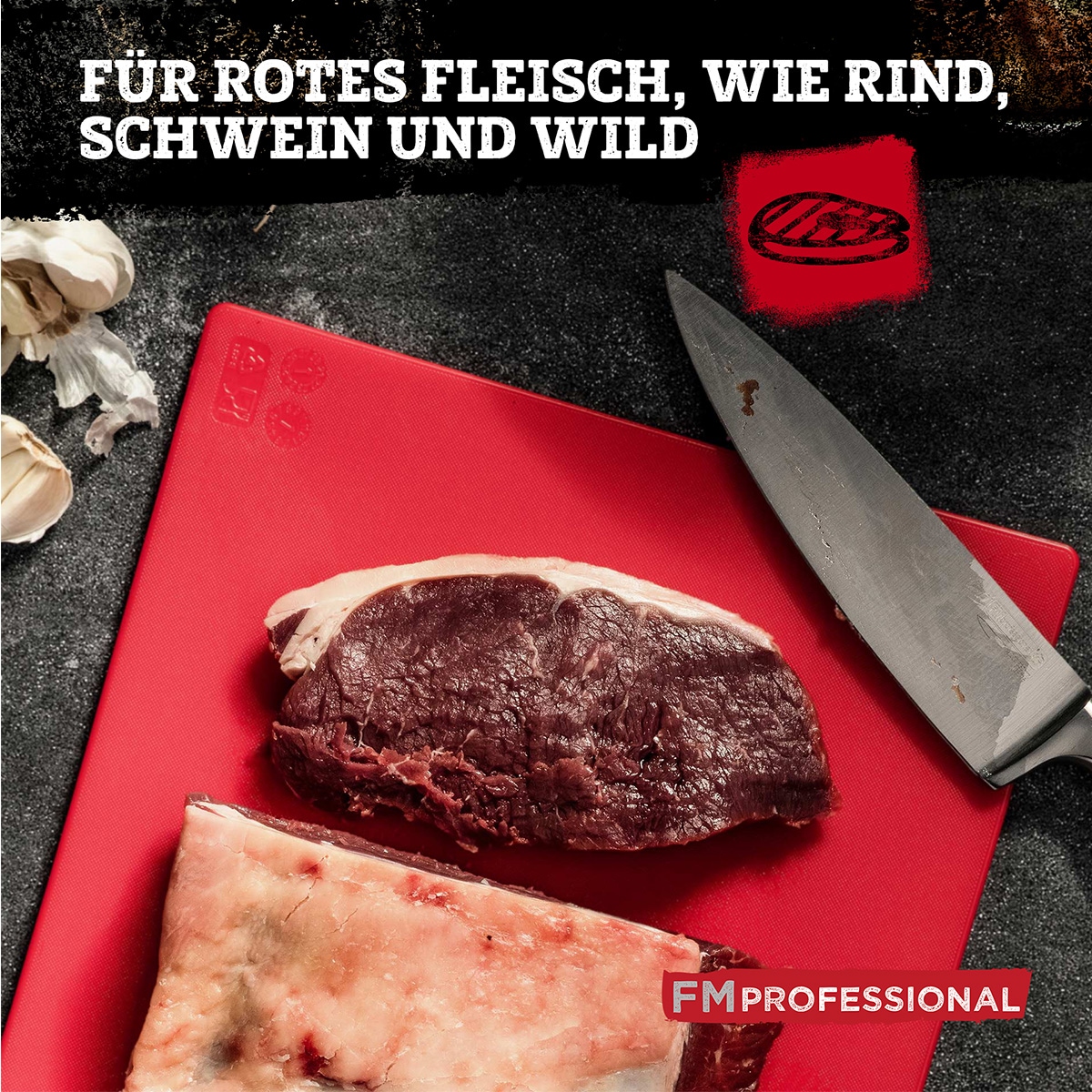 FMprofessional Schneidebrett »extra großes Brett aus Kunststoff« Profi Gastro Schneidebretter – spülmaschinenfest, ca. 45 x 30 cm
