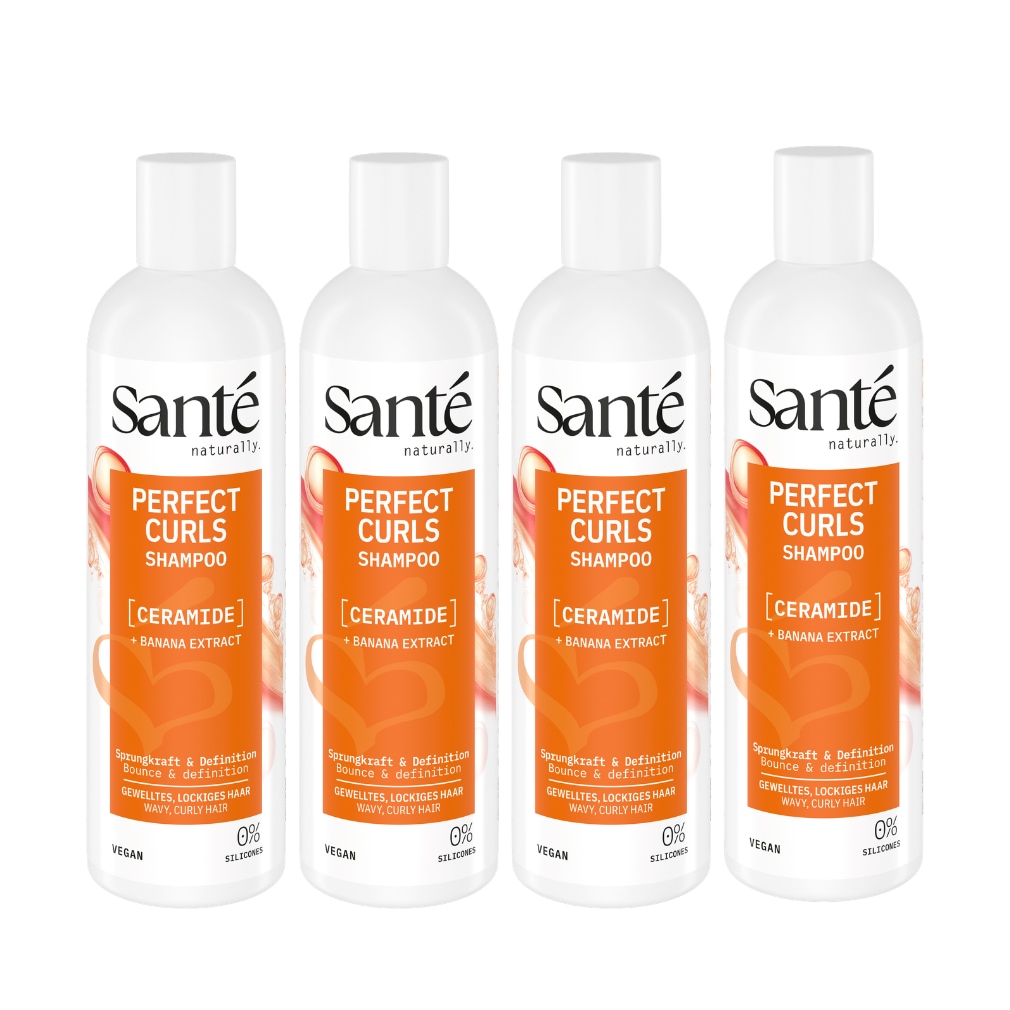 SANTE Haarshampoo »Perfect Curls Shampoo« Haarshampoo, mit Sojaöl und Avocadoöl, für Locken, 1000 ml