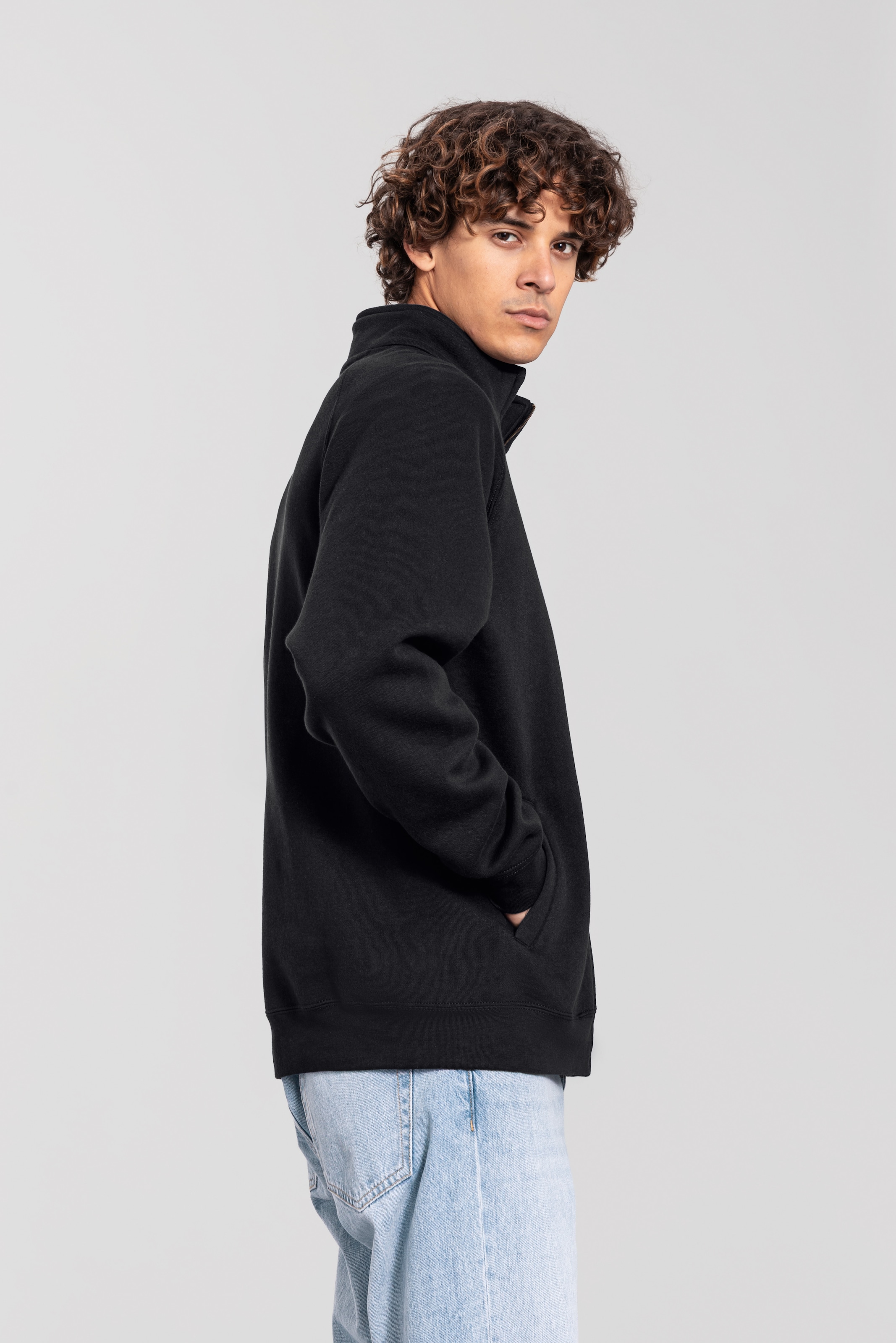 Fruit of the Loom »Iconic Premium Sweat Jacket« mit Eingrifftaschen, meliert, in normaler Länge
