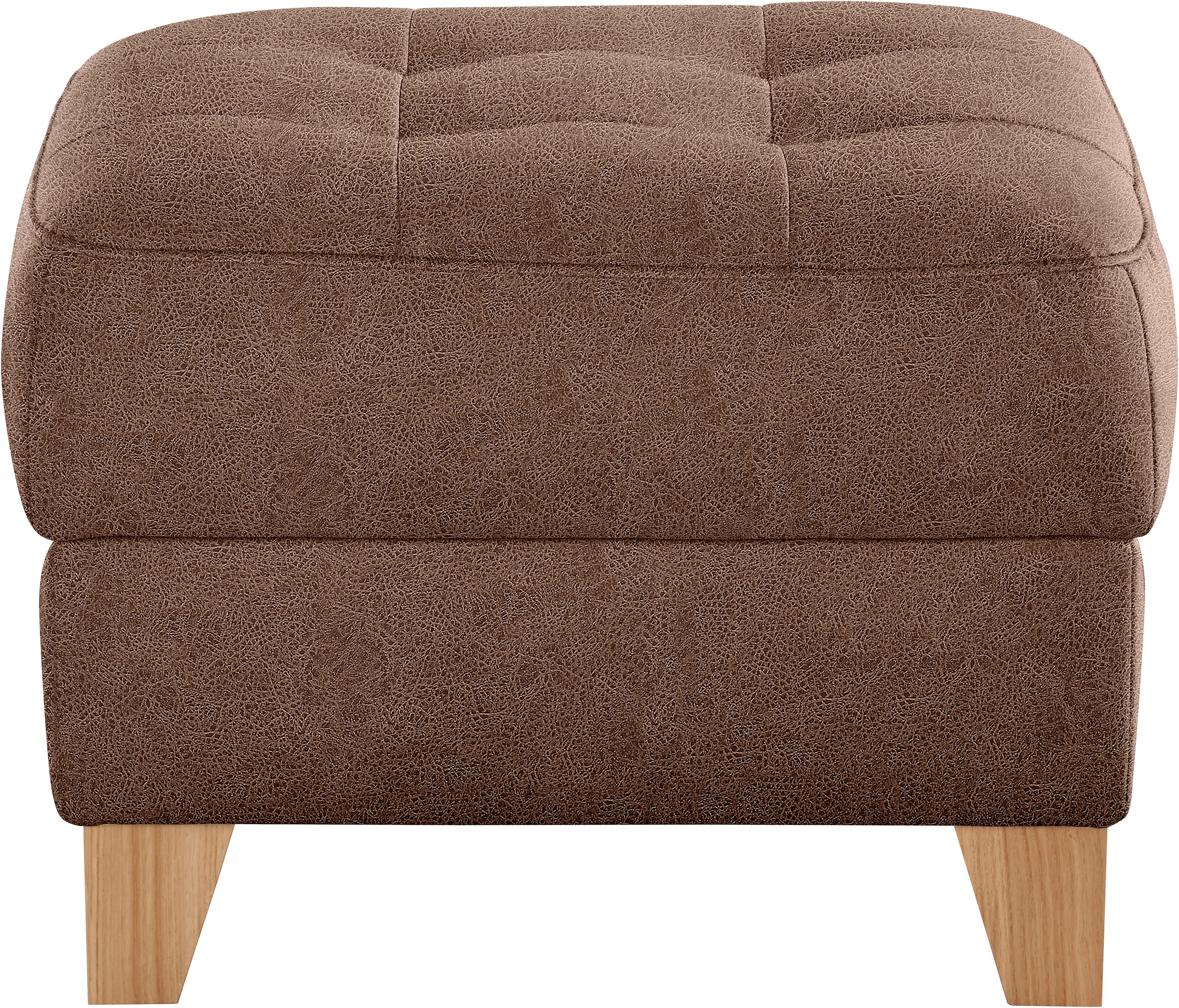 exxpo - sofa fashion Hocker »Elio bequemer Sitzkomfort und aufwendiger Detailverarbeitung«, mit Staufach unter der Sitzfläche