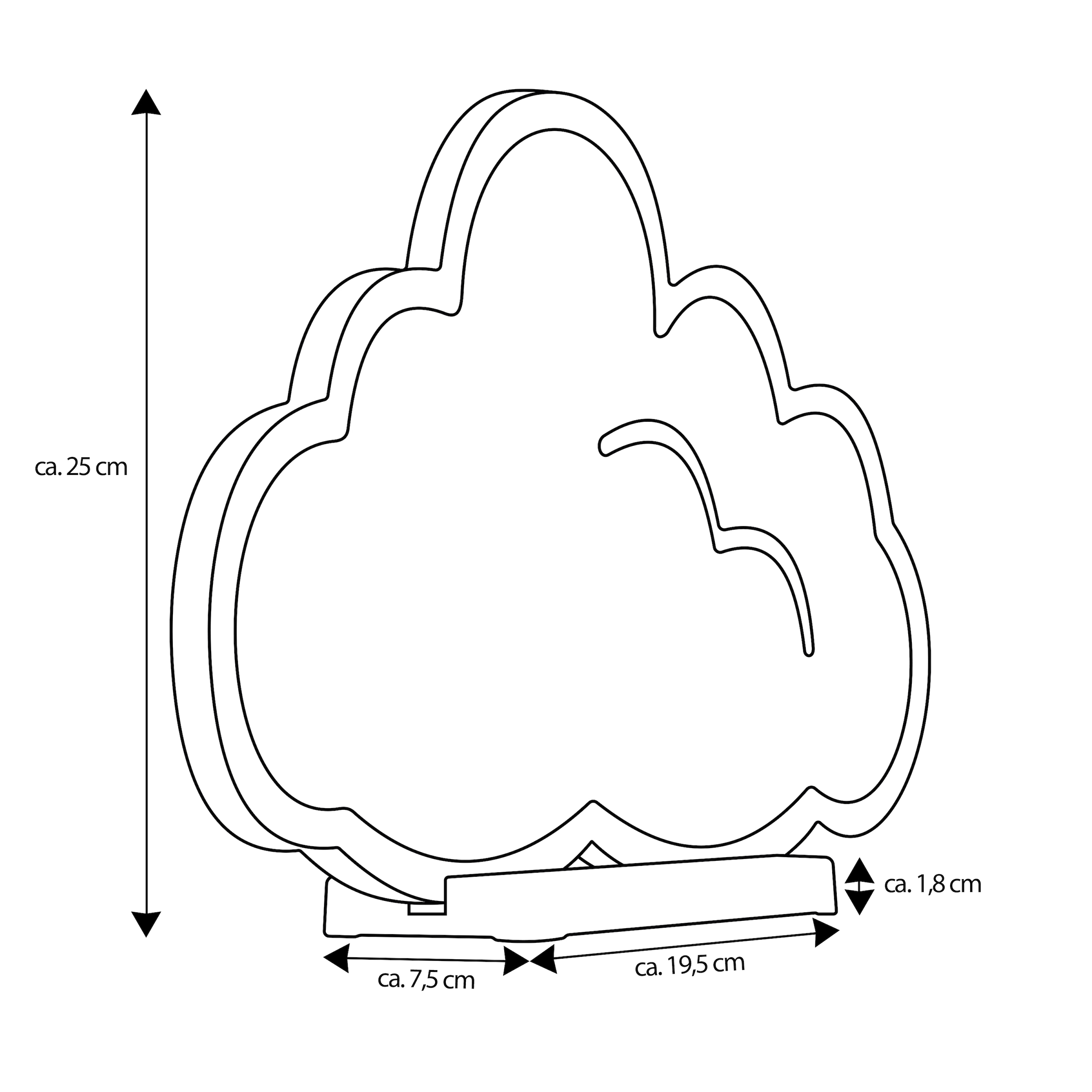 my home LED Dekofigur »Evaya« LED-Modul 1 Stk. Warmweiß Infinity Effekt, Weihnachtsdeko für Innen, beidseitig beleuchte