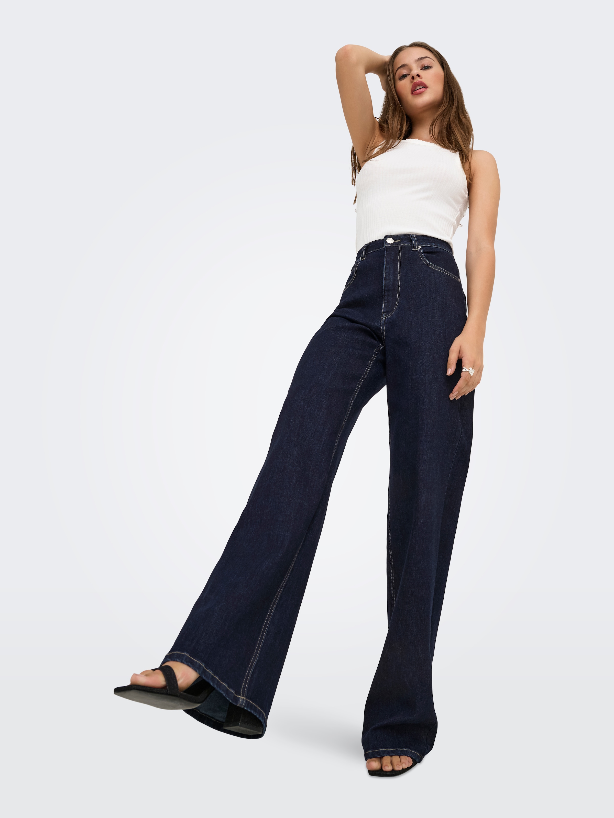 ONLY High-waist-Jeans »ONLJUICY-WAUW HW WIDE DNM GUA334 NOOS«