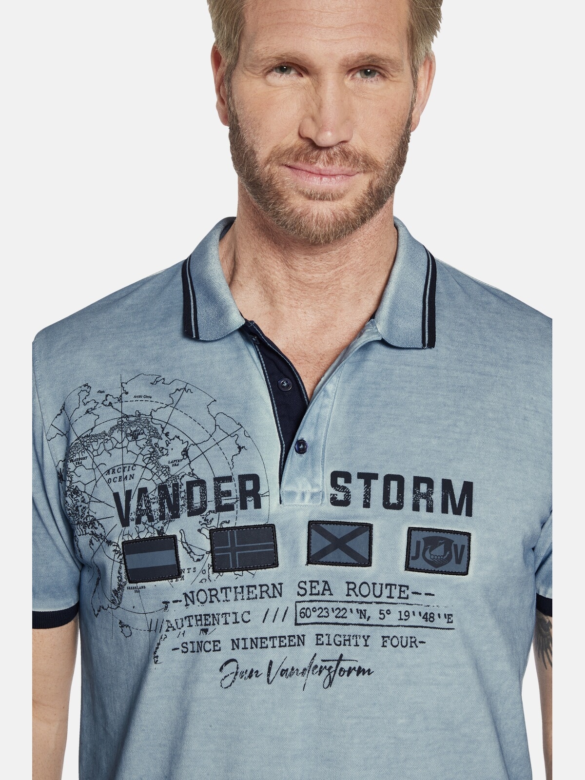 Jan Vanderstorm Poloshirt »Poloshirt ANTHONIS«