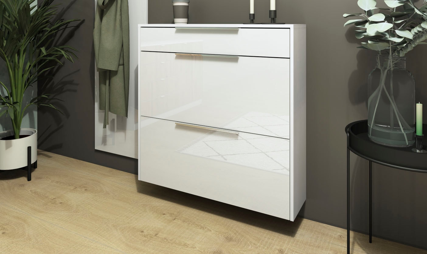 borchardt Möbel Schuhschrank »Olivia«, Wandmontage, stehende Montage & Glasböden unter Mehr aus der Serie