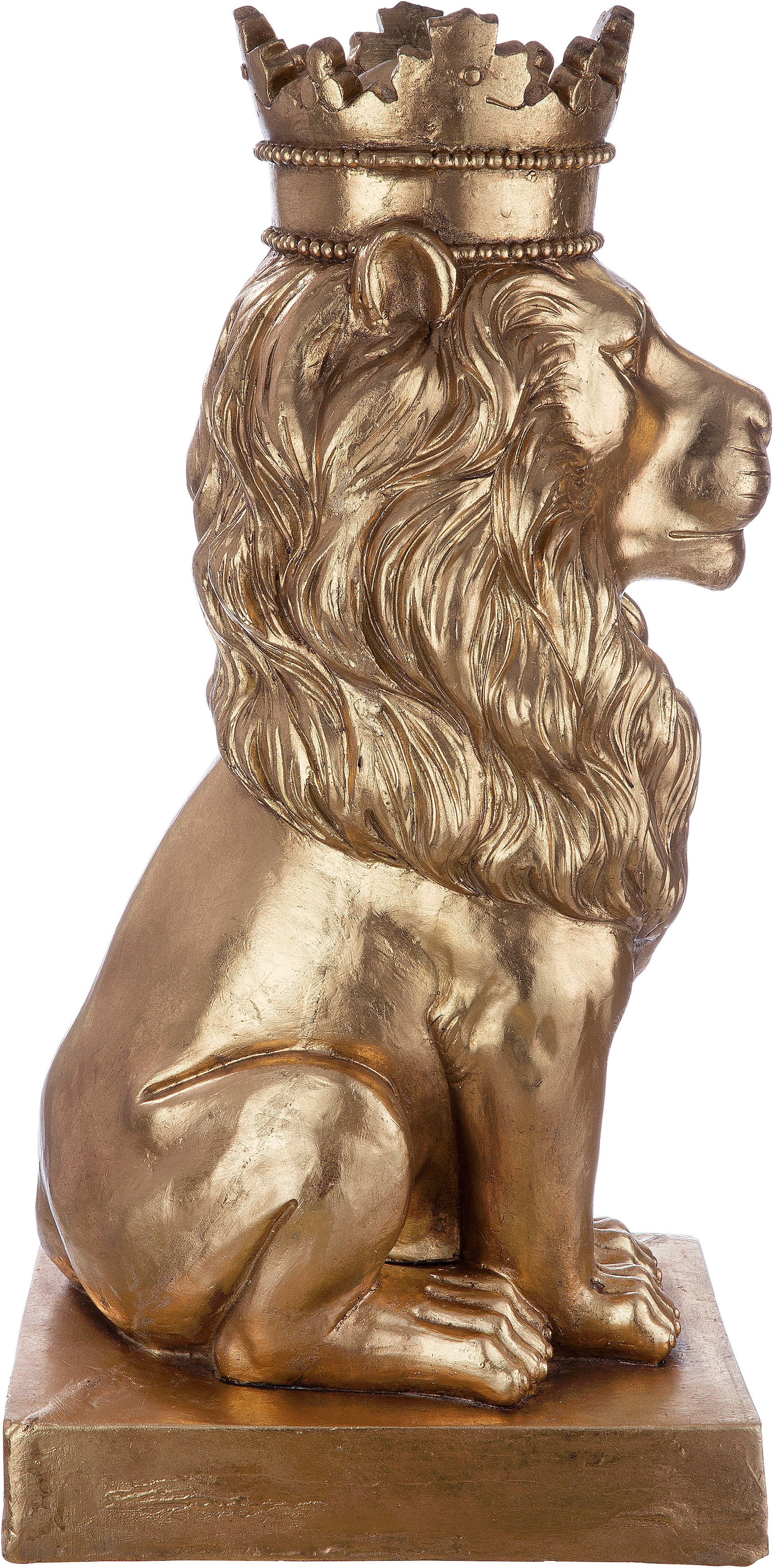 Casablanca by Gilde Dekofigur »Skulptur Löwe, gold«, goldfarben