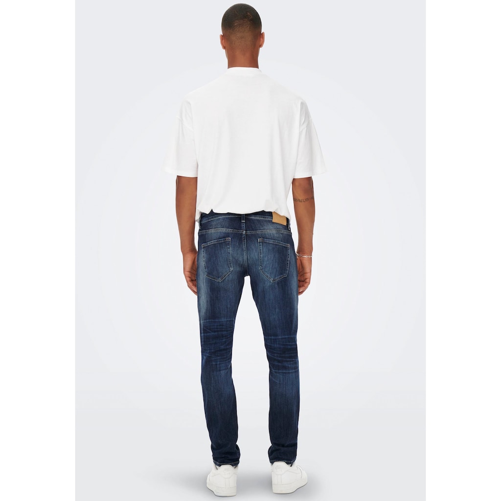 ONLY & SONS Straight-Jeans »ONSWEFT REGULAR WB 0021 TAI DNM NOOS«, im 4-Pocket-Style