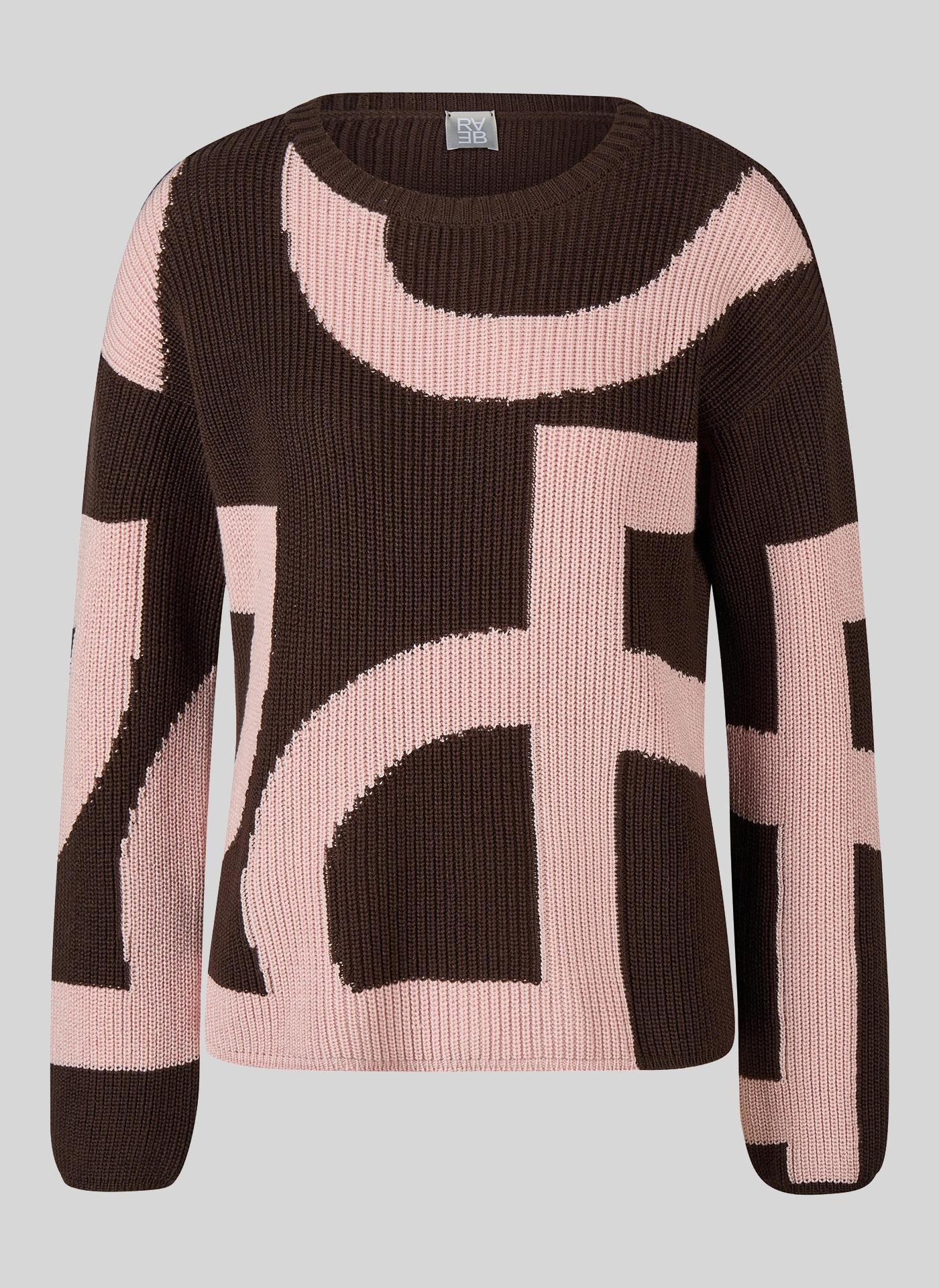Rabe Strickpullover mit grafischem Muster