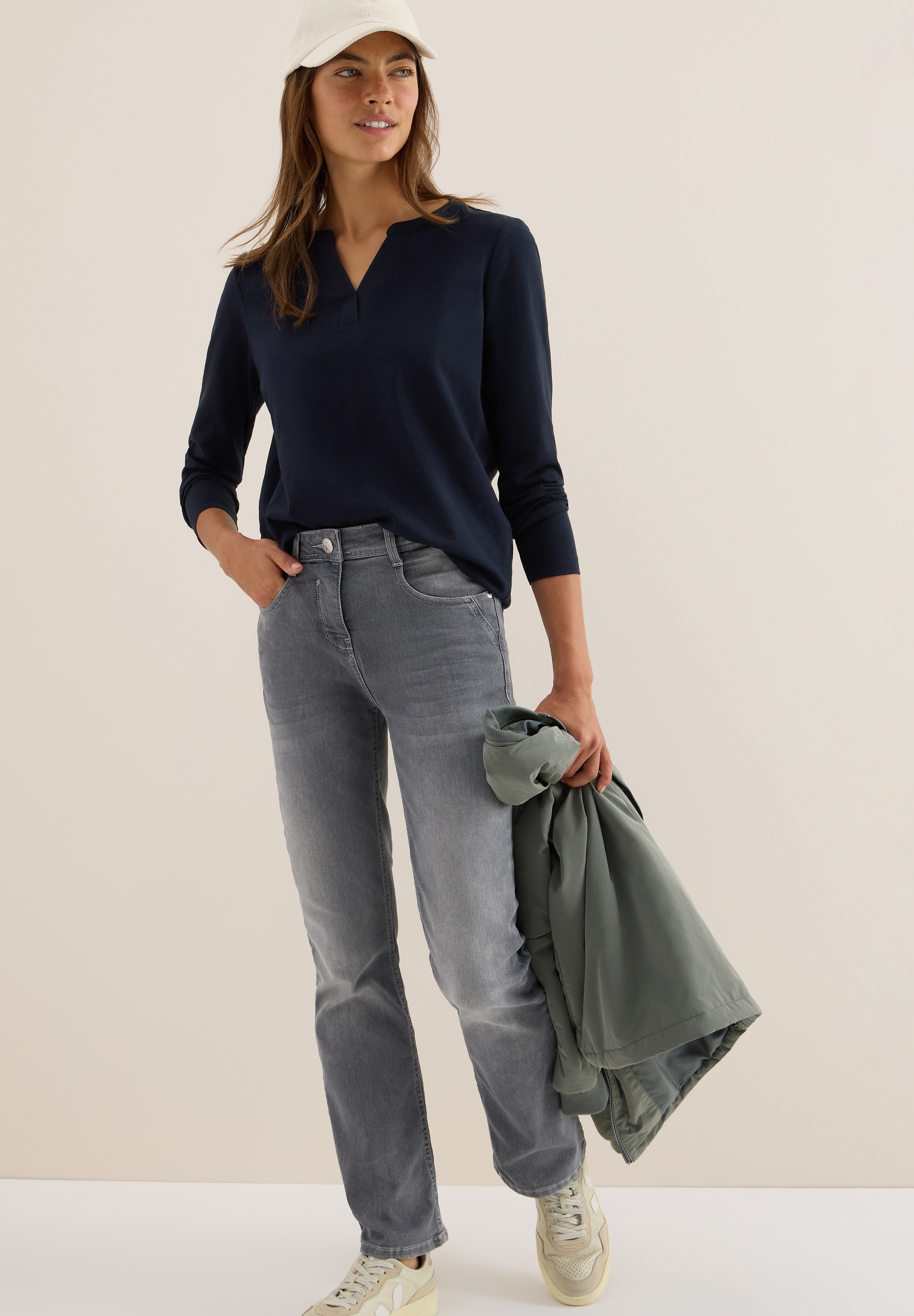 Cecil Langarmshirt , im Tunika-Look
