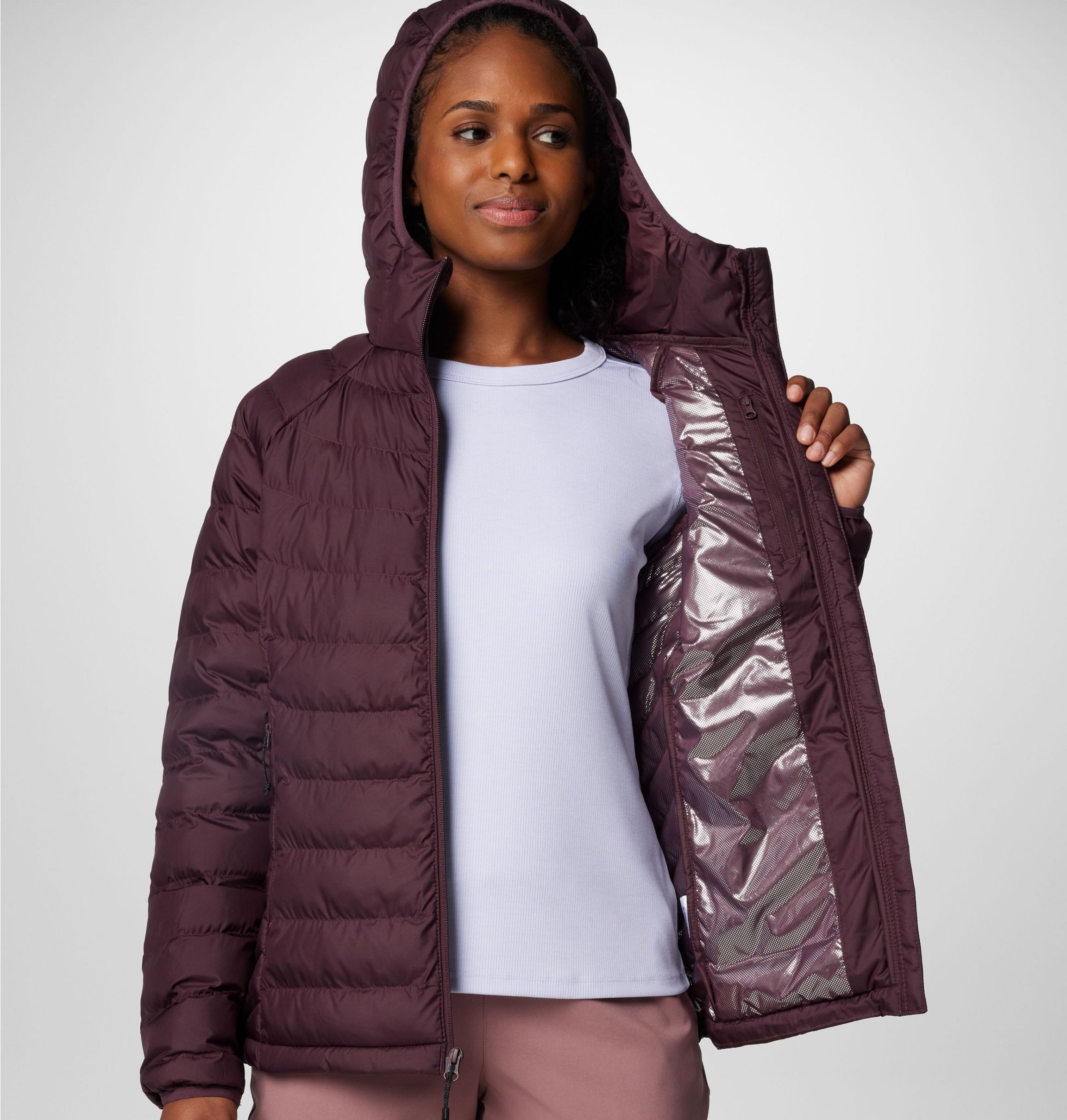 Columbia Steppjacke »POWDER LITE II HOODED JACKET«, (1 St.)