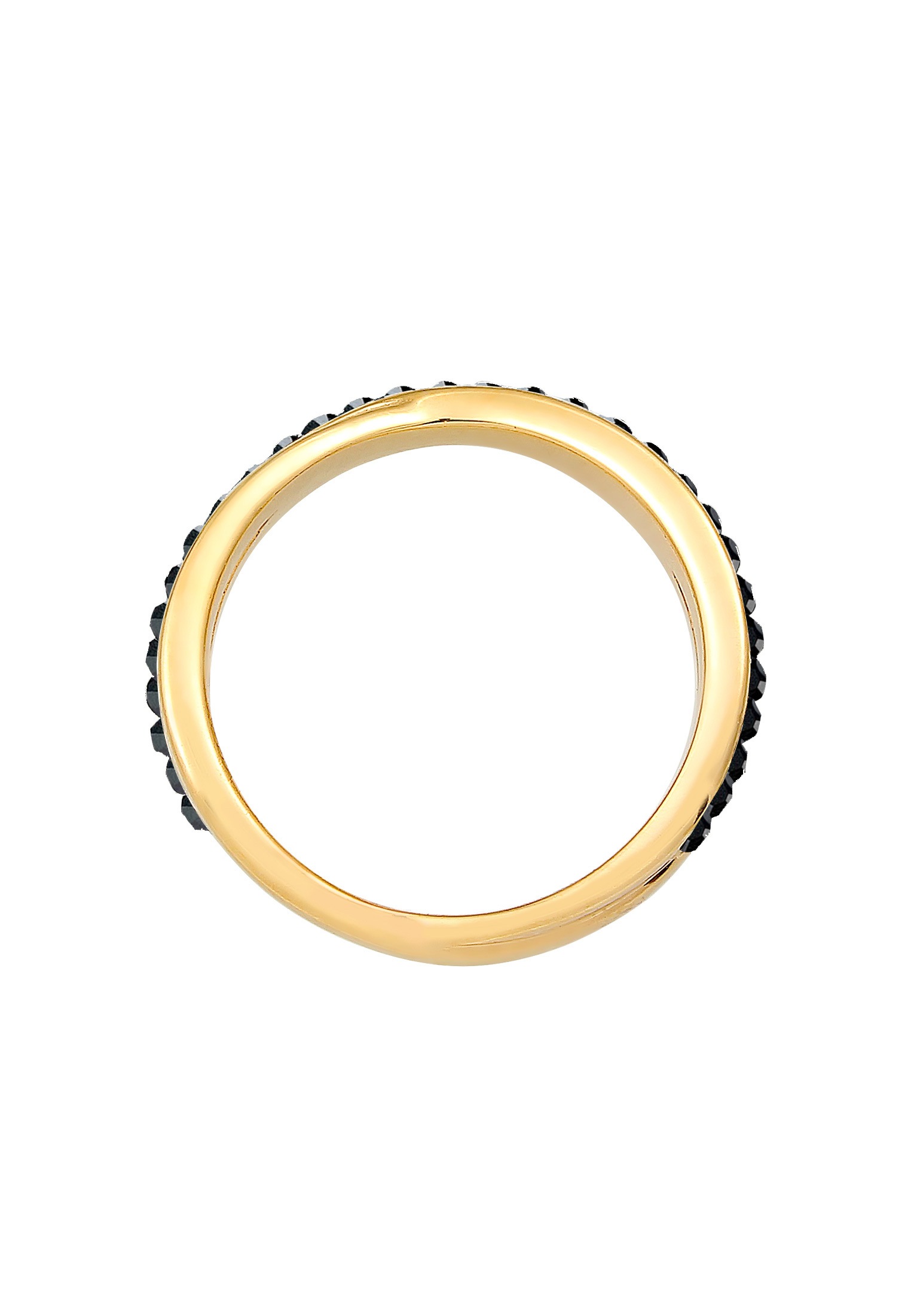 Elli Silberring »Ring Wickelring Zart Kristalle 925 Silber«
