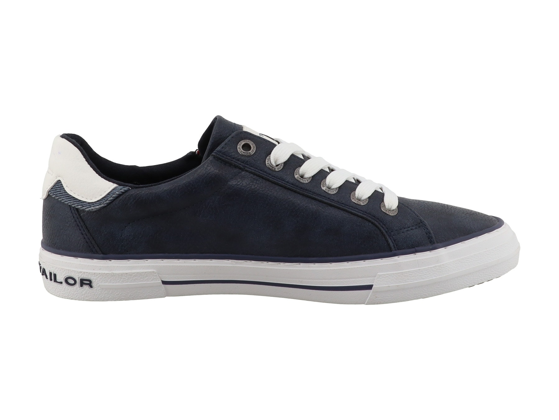 TOM TAILOR Sneaker  Freizeitschuh, Halbschuh, Schnürschuh mit Außen-Reißverschluss