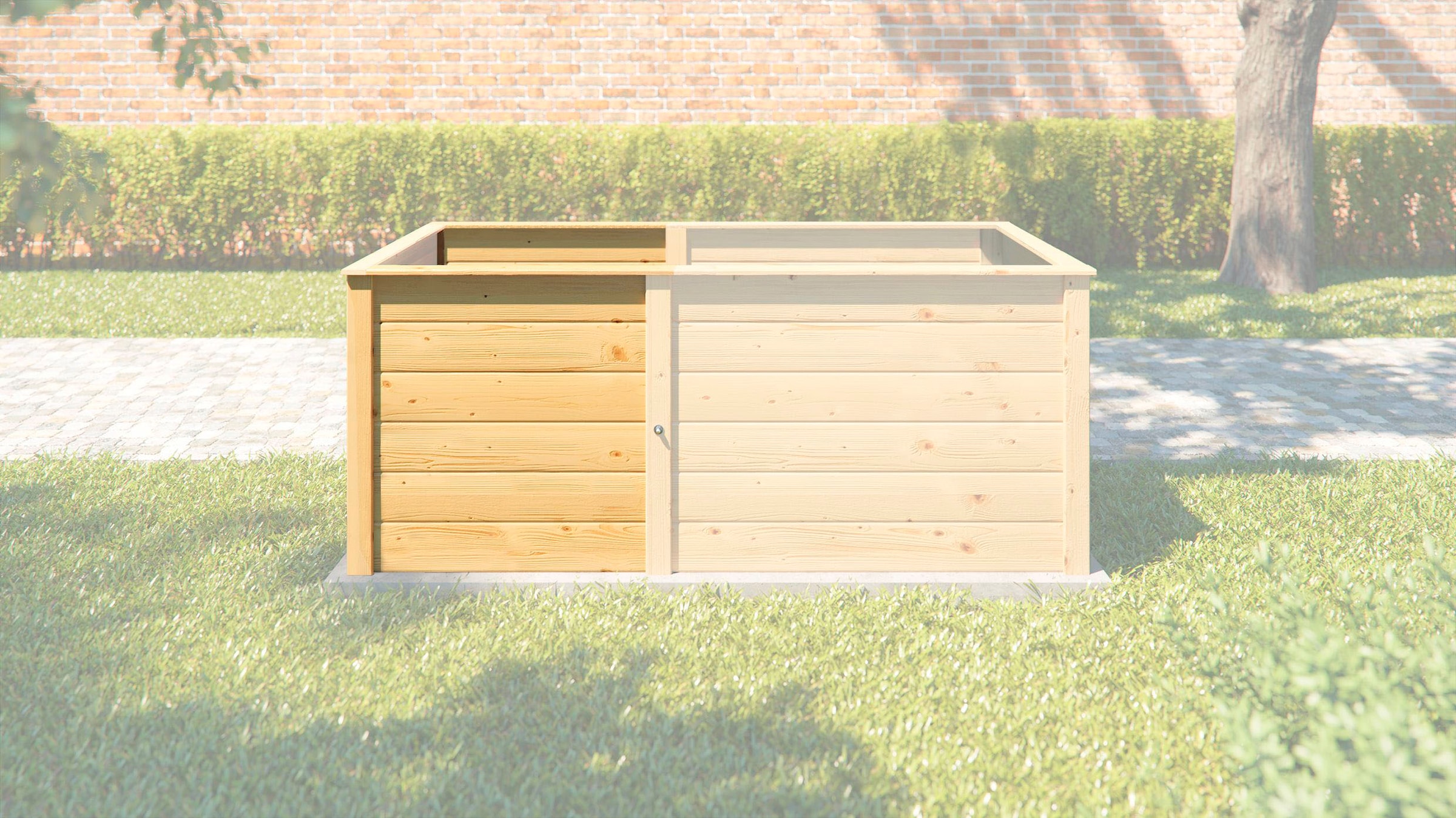 weka Hochbeet »Modular«, Ergänzungssatz, 21 mm, natur, 67 cm