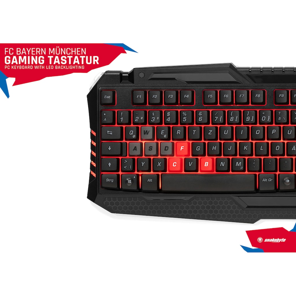 Snakebyte Gaming-Tastatur »FC Bayern München PC-Gaming Tastatur«