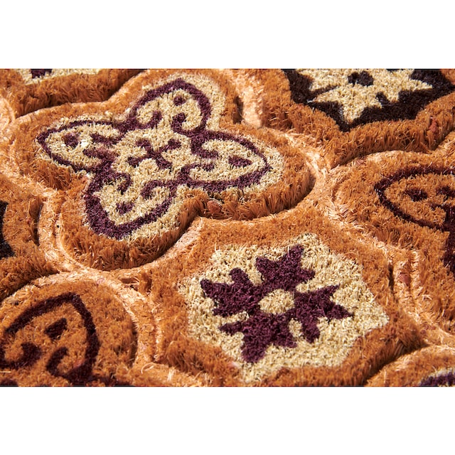 HANSE Home Fußmatte »Mix Mats Kokos Moroccan Tiles«, rechteckig, Kokos,  Schmutzfangmatte, Outdoor, Rutschfest, Innen, Kokosmatte, Flur