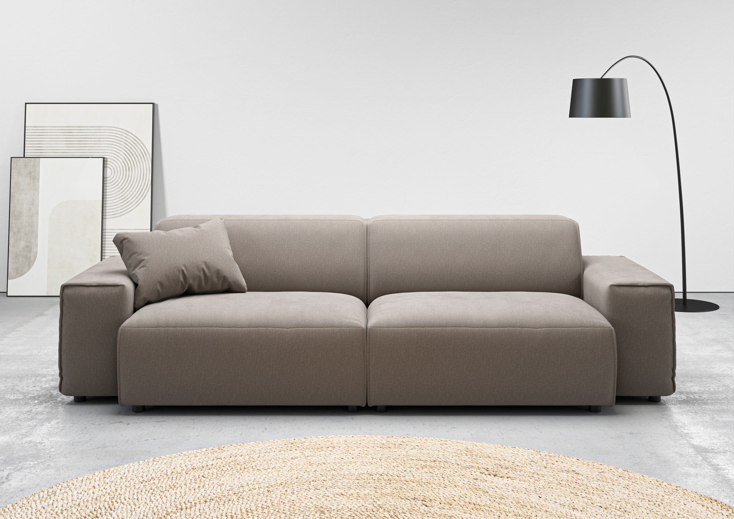 andas Big-Sofa »Glimminge  auch in Breitcord, Feincord + Easy care-Bezug,«, besondere Kedernähte Zierkissen