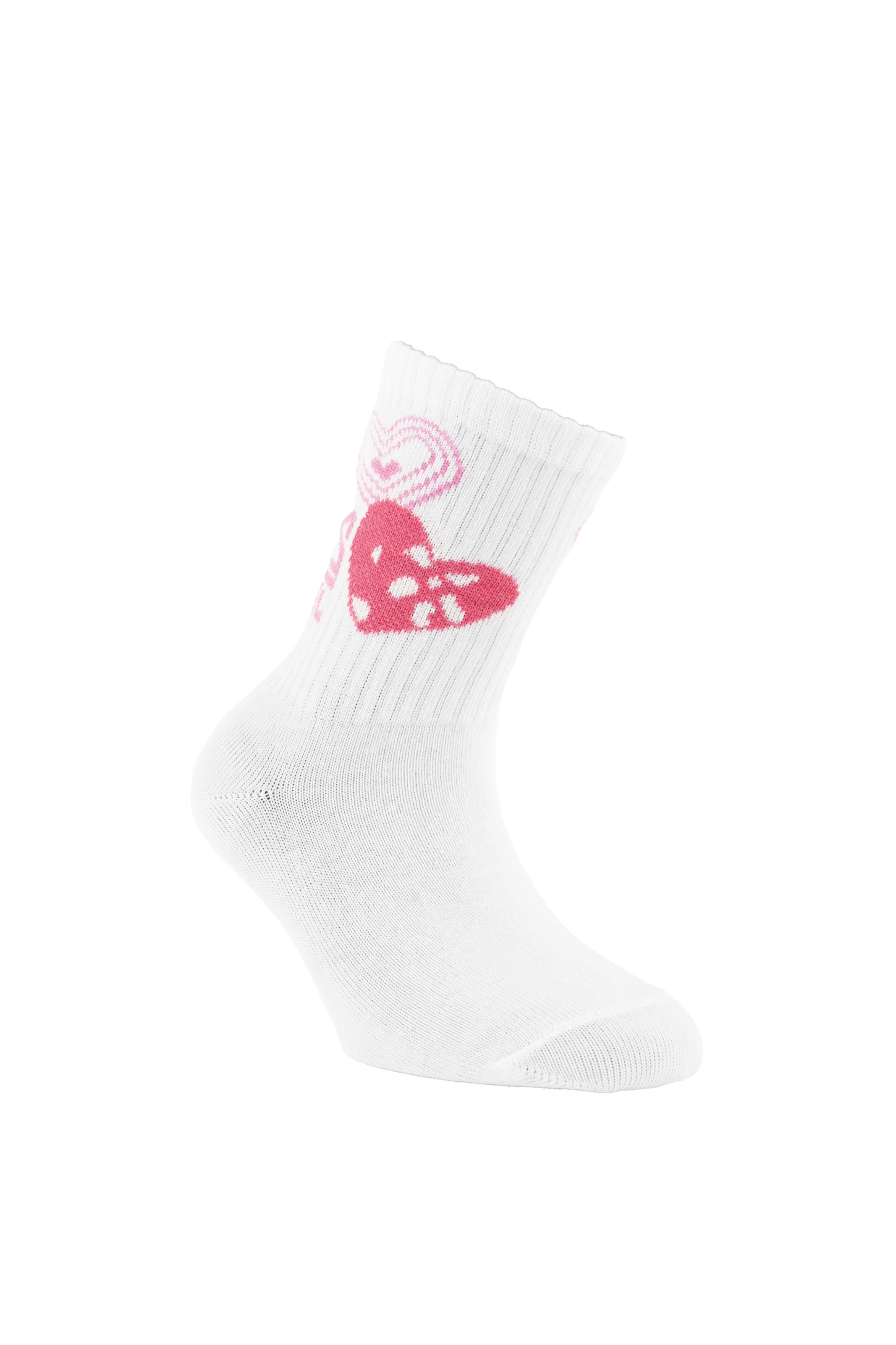 Fila Socken 6 Paar,  mit breitem Rippenbündchen, Cotton-Mix, Love-Design