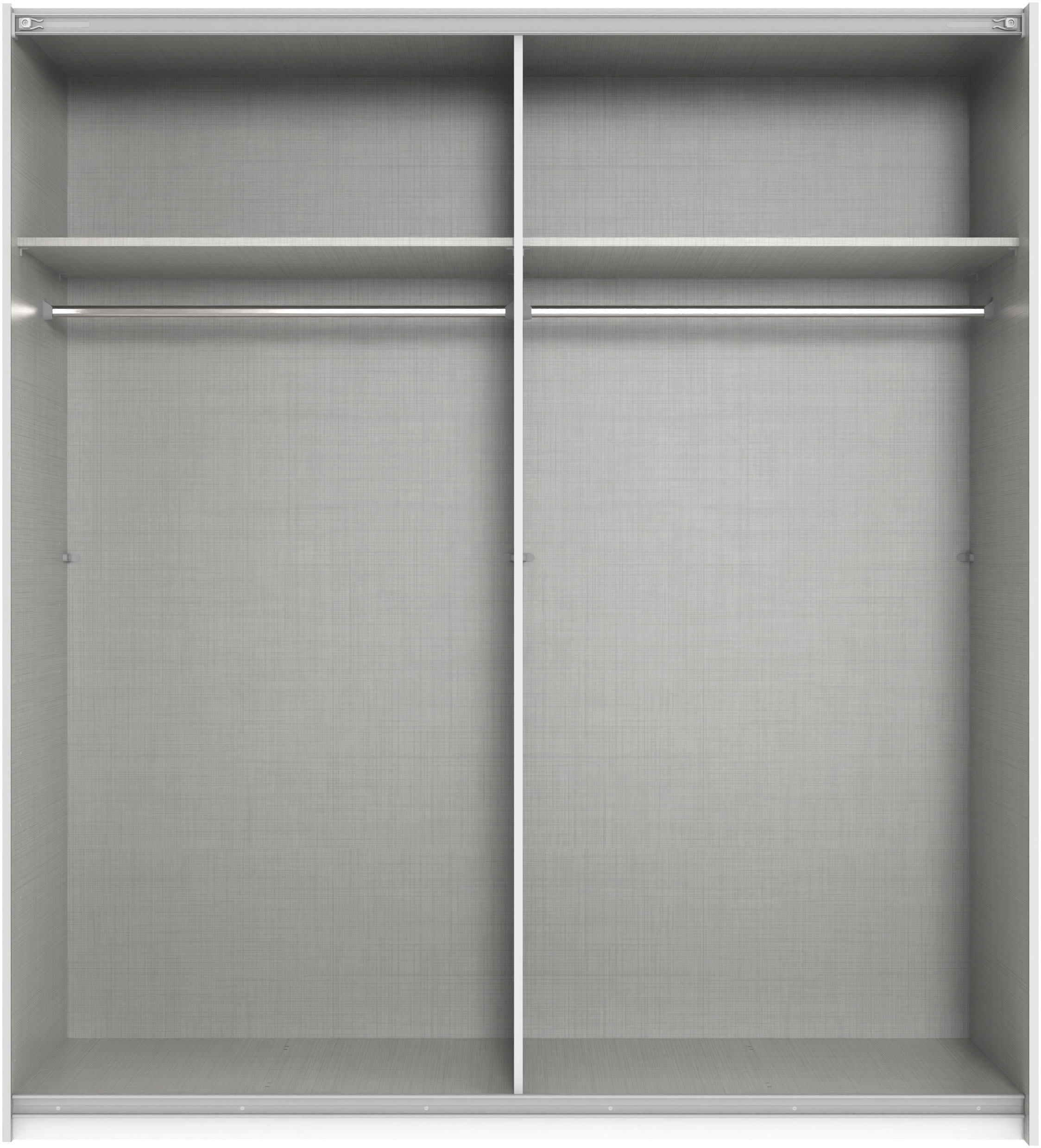 Wimex Kleiderschrank »Mugano, B/T/H 135 oder 180/65/198cm, Made in Germany«, (wähle Deine Ausstattung: Basic oder Premium!), 2 Schwebetüren mit oder ohne Spiegel, Metallgriffe