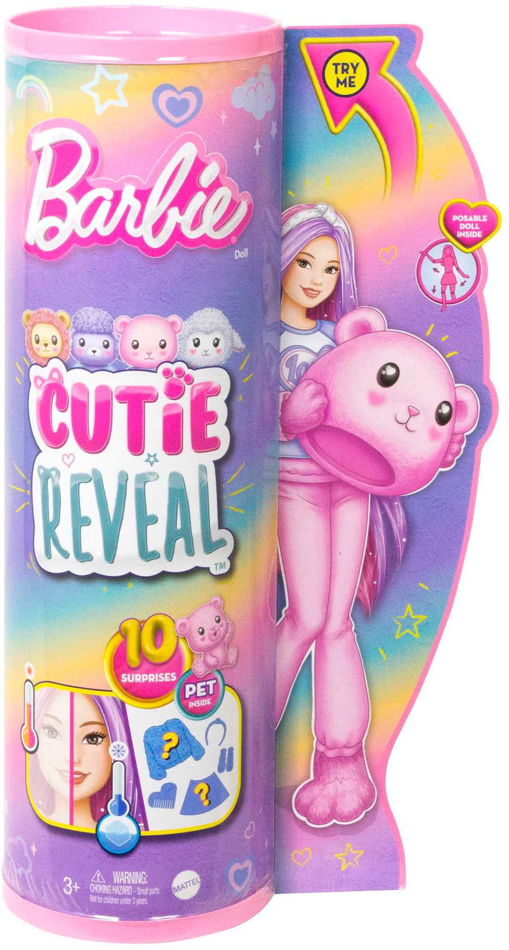 Barbie Anziehpuppe »Cutie Reveal, Kuschelweich Serie - Teddybär«