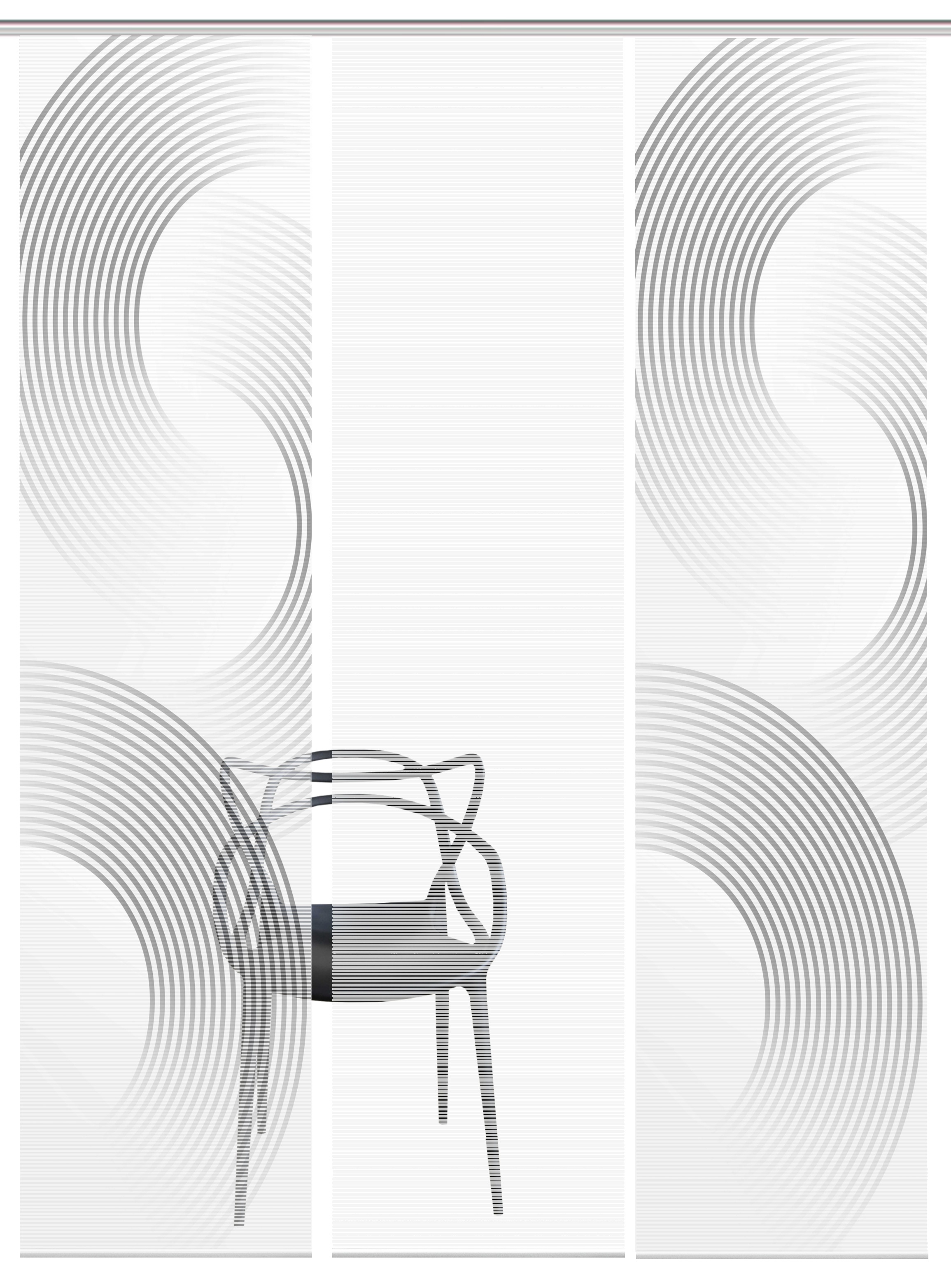 Vision Schiebegardine »BEXON« Paneelwagen 3 Stk. tlg. SET,SCHIEBEVORHANG,BAMBUS,DIGITALDRUCK