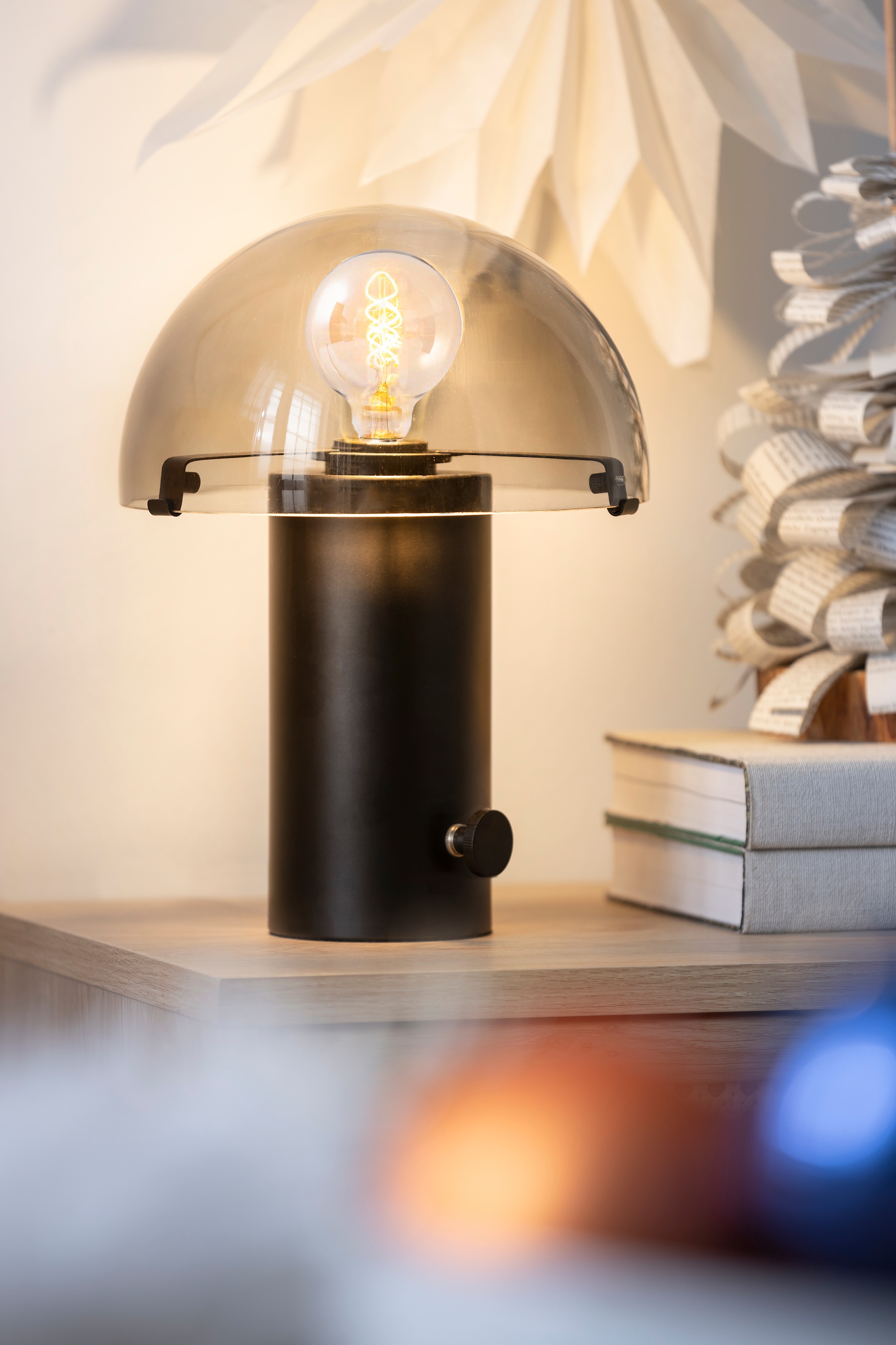 kaufen Tischleuchte skandinavisch E27, XXL »Skickja«, andas Garantie 3 Drehschalter, mit online Tischlampe Jahren | Pilzlampe