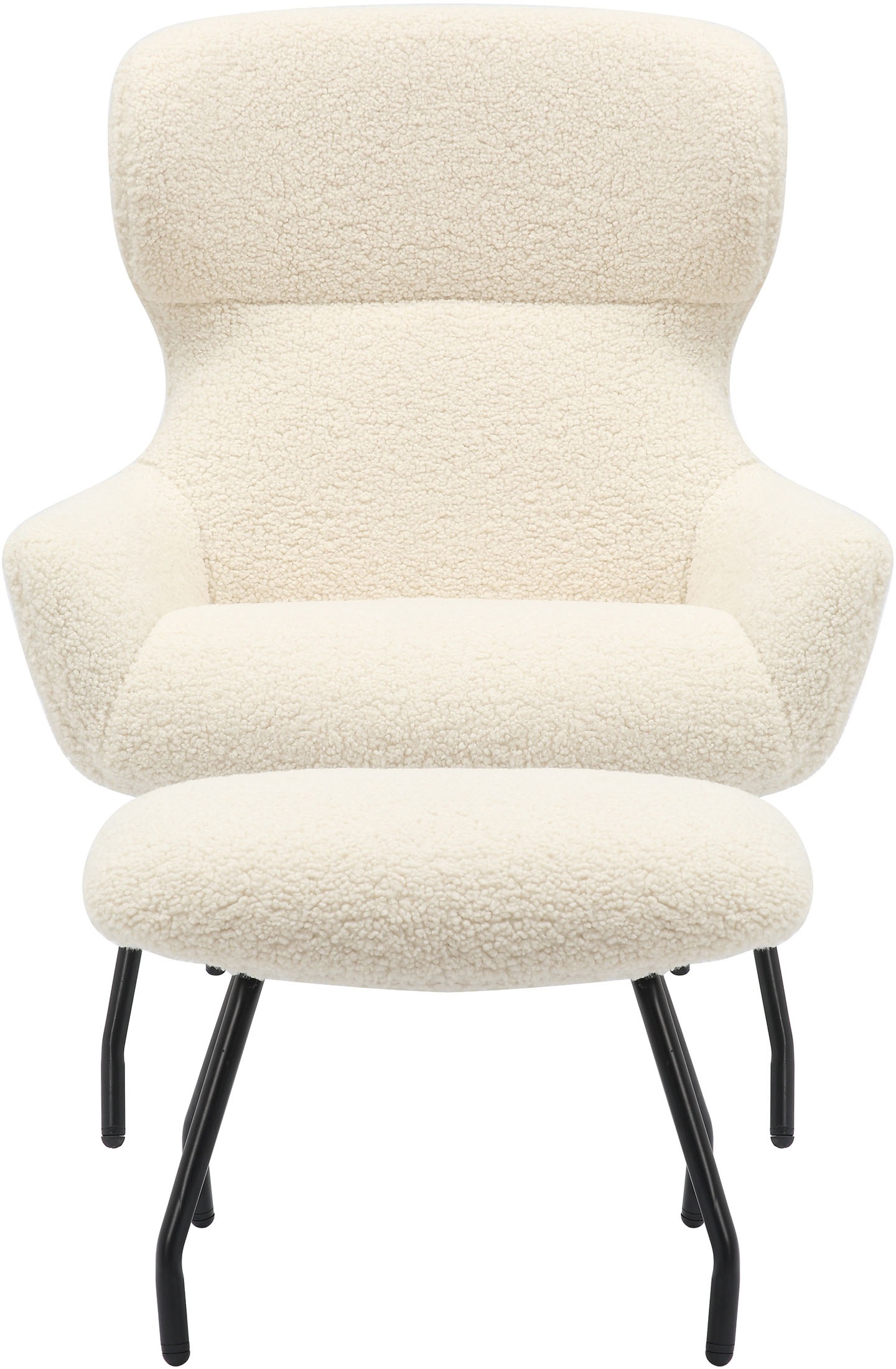 SalesFever Sessel, (Set, 2 St.), mit Bezug in Teddyfelloptik