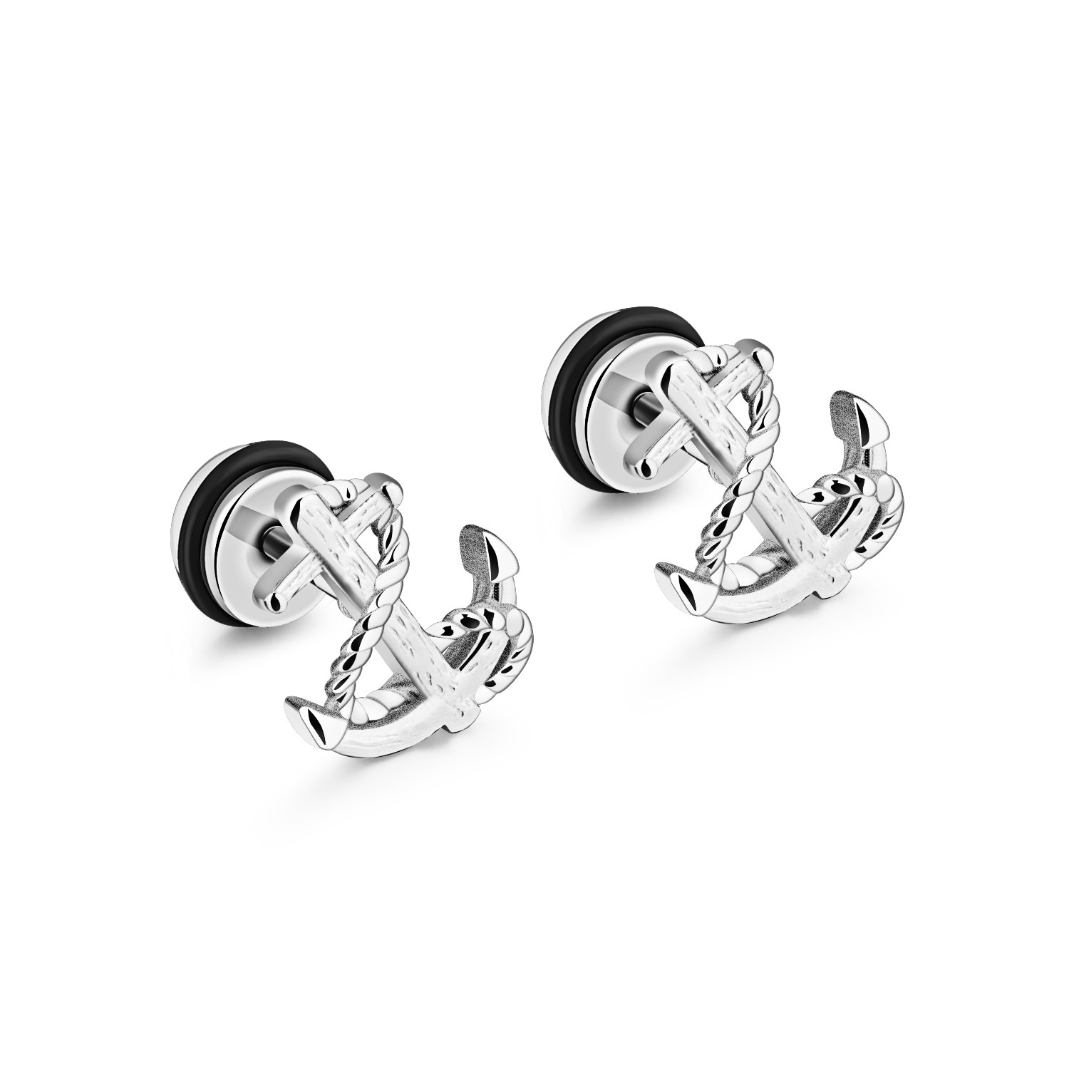 Firetti Paar Ohrstecker "Schmuck Geschenk Ohrschmuck Fake Plug Anker"