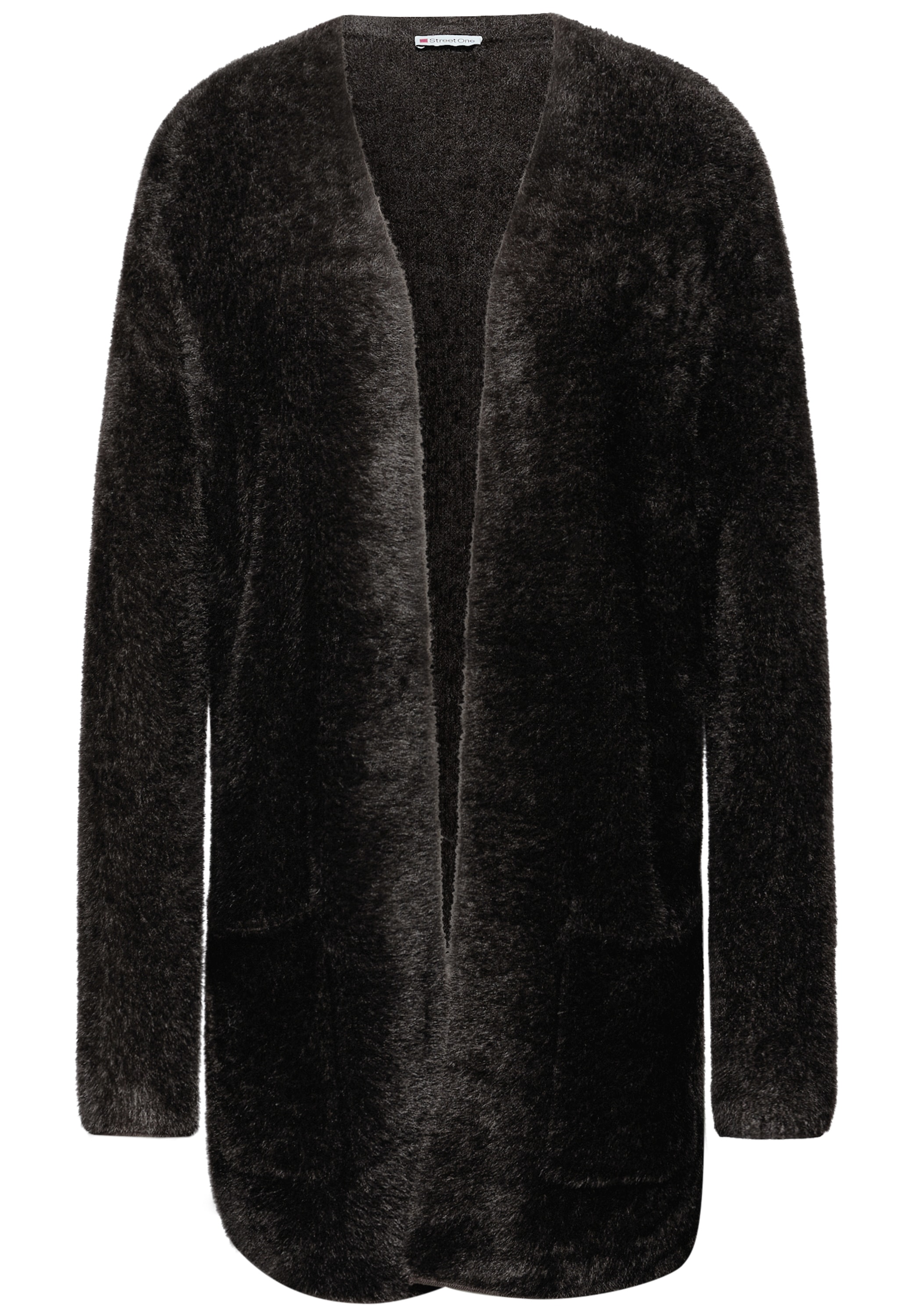 STREET ONE Cardigan lang und in Federgarn-Qualität, offen