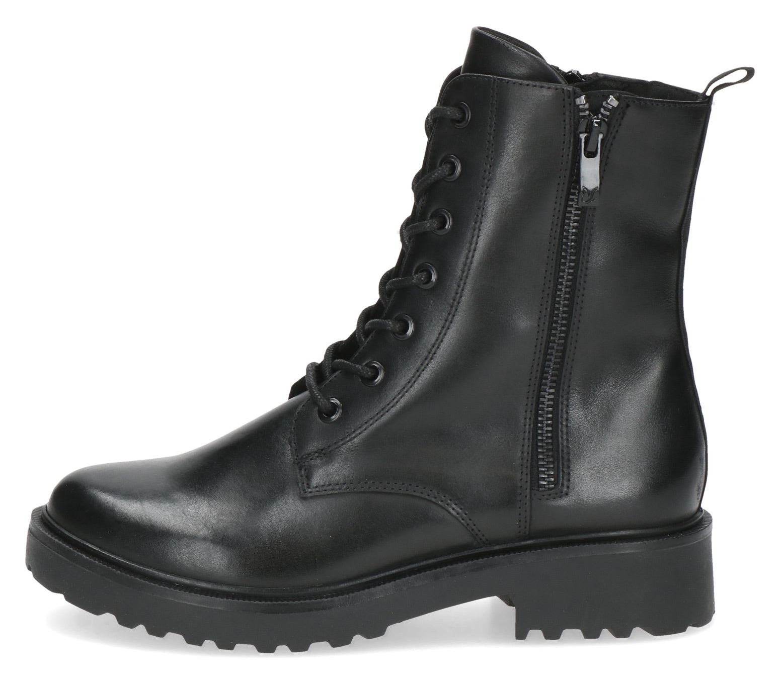 Caprice Stiefelette, Blockabsatz, Schnürstiefelette, Schnürboots, zwei Reißverschlüsse